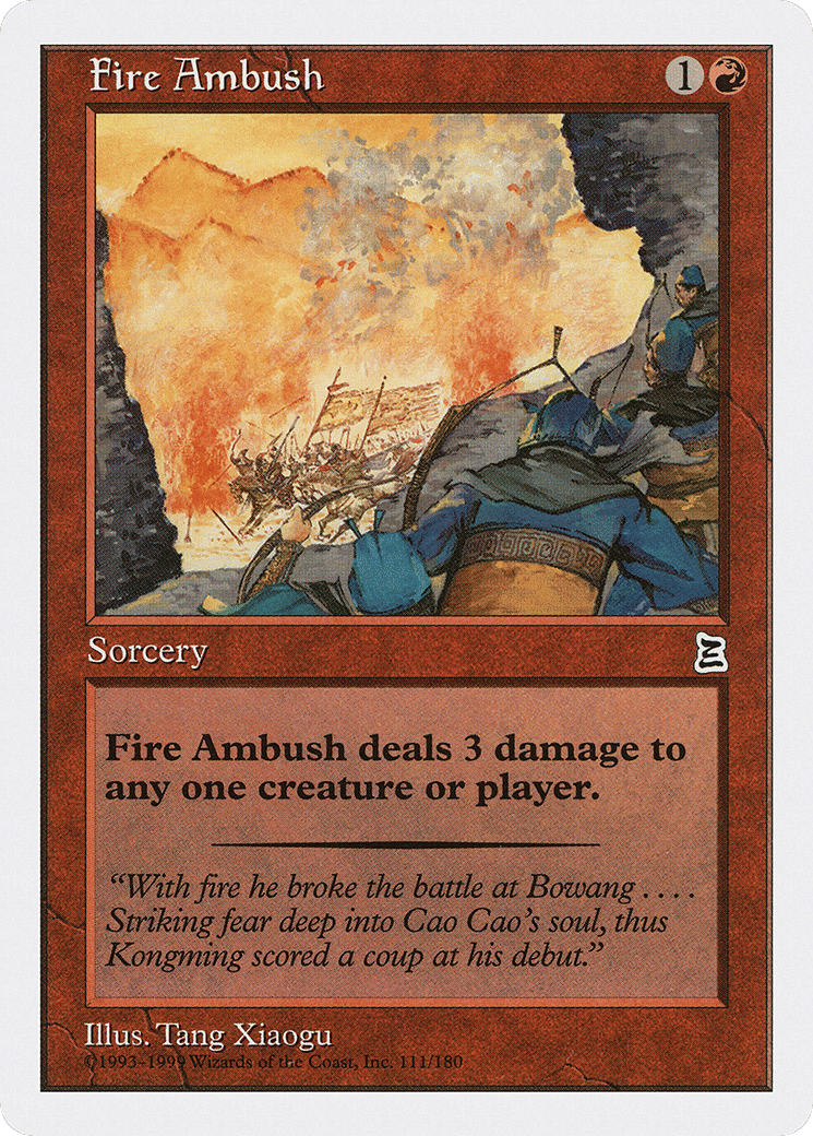 Fire Ambush — Portal Three Kingdoms — Magic: The Gathering
