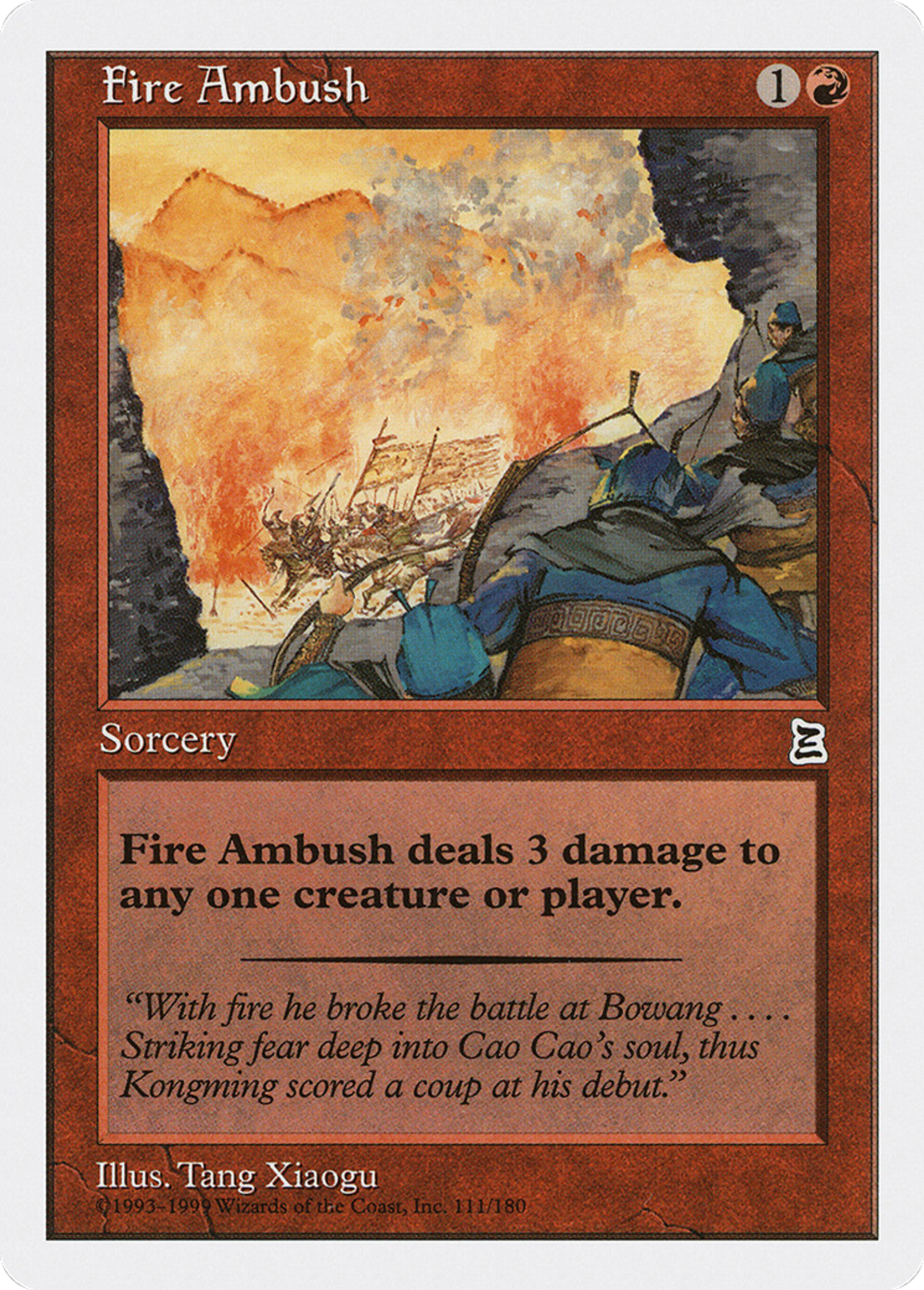 Fire Ambush — Portal Three Kingdoms — Magic: The Gathering