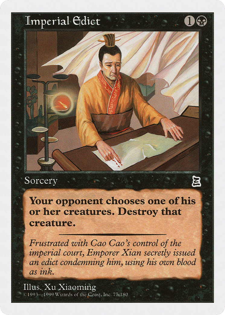 Imperial Edict — Portal Three Kingdoms — Magic: The Gathering