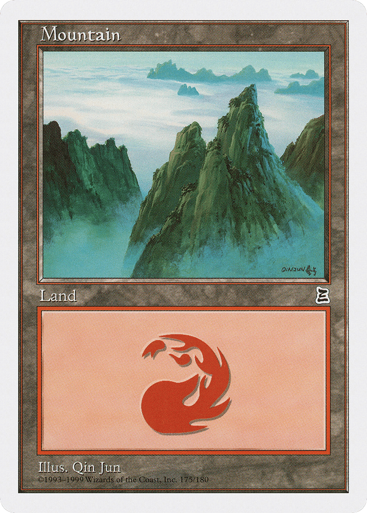 Mountain — Portal Three Kingdoms — Magic: The Gathering