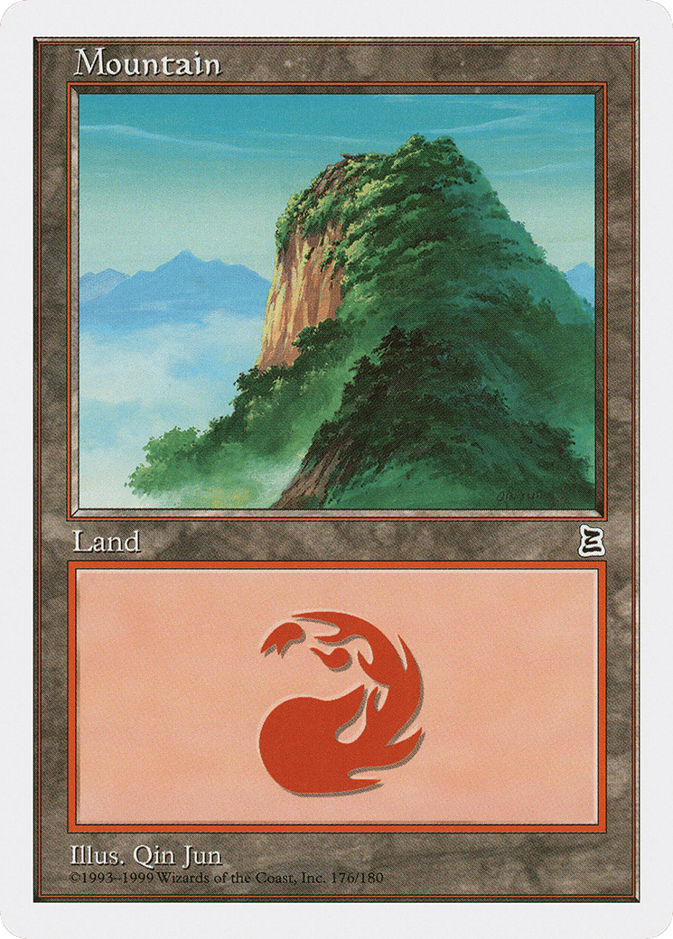Mountain — Portal Three Kingdoms — Magic: The Gathering