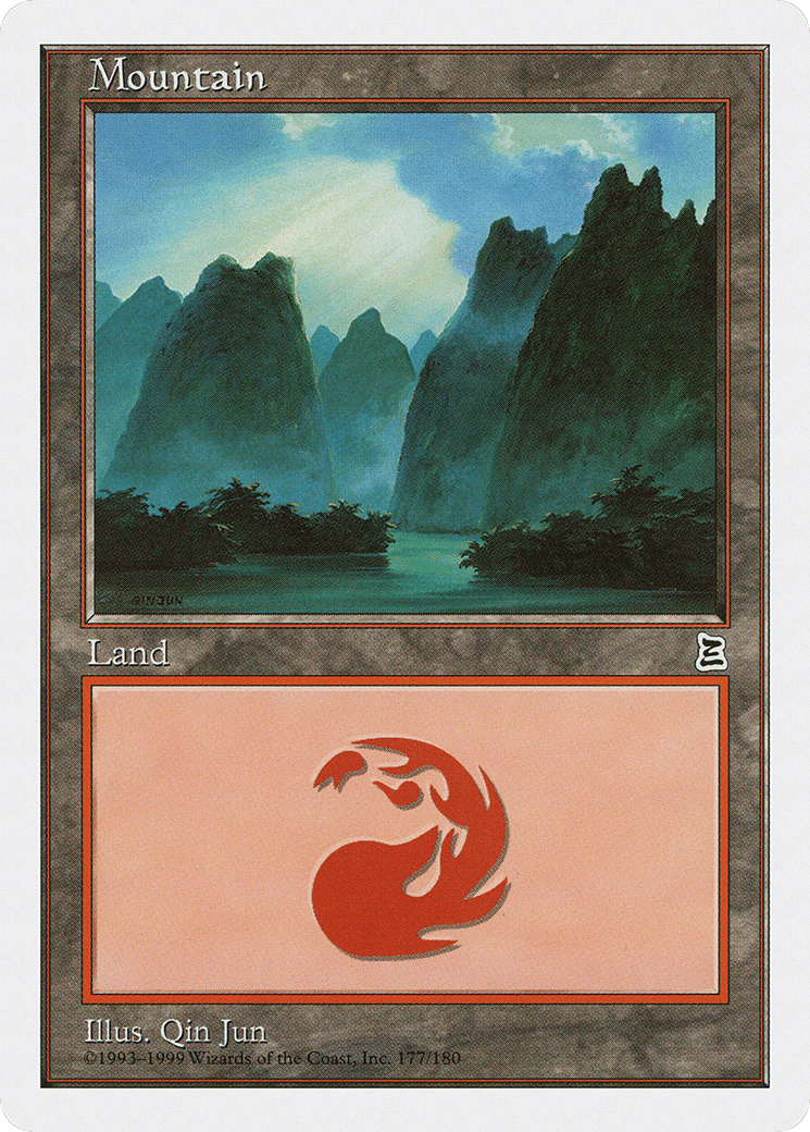 Mountain — Portal Three Kingdoms — Magic: The Gathering