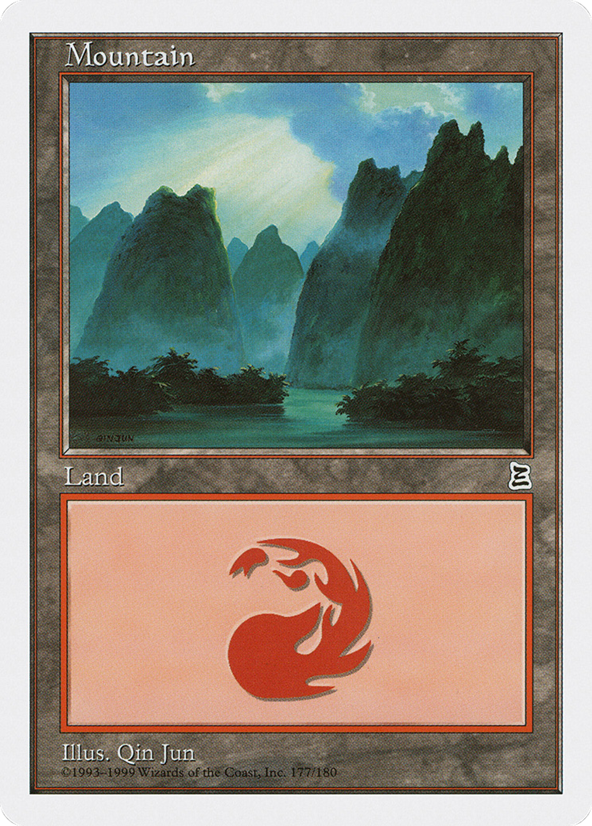 Montagne — Portal Three Kingdoms — Magic: The Gathering