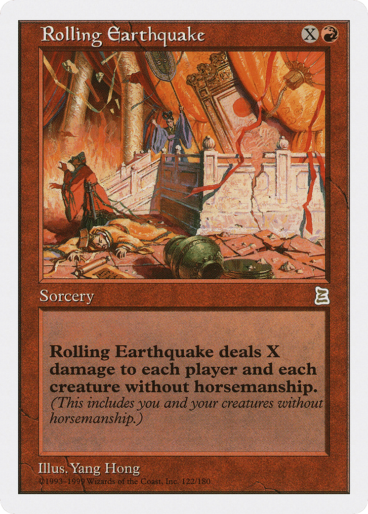 Rolling Earthquake — Portal Three Kingdoms — Magic: The Gathering