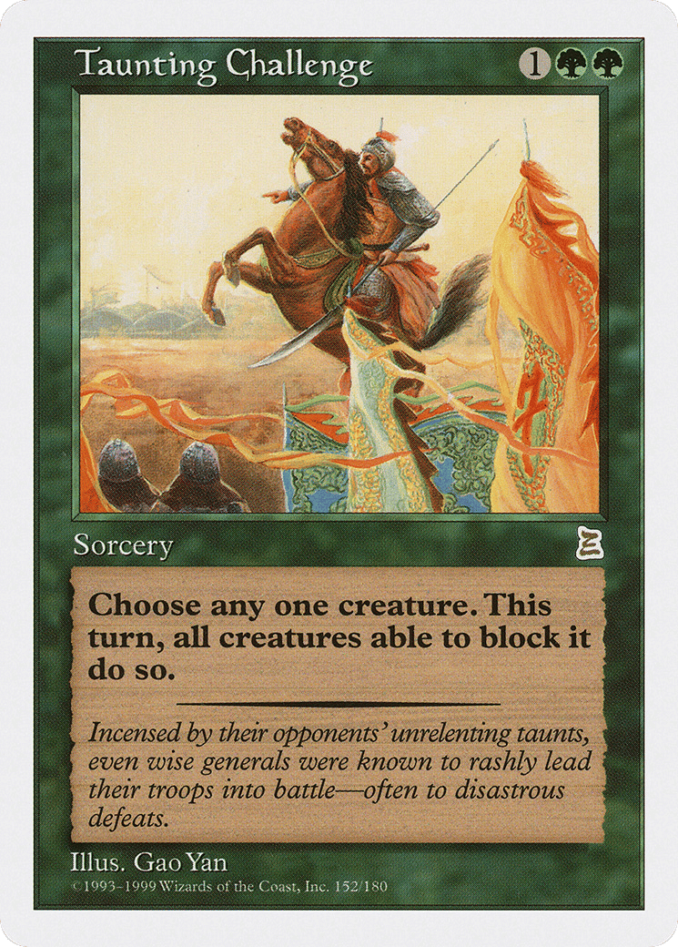 Taunting Challenge — Portal Three Kingdoms — Magic: The Gathering