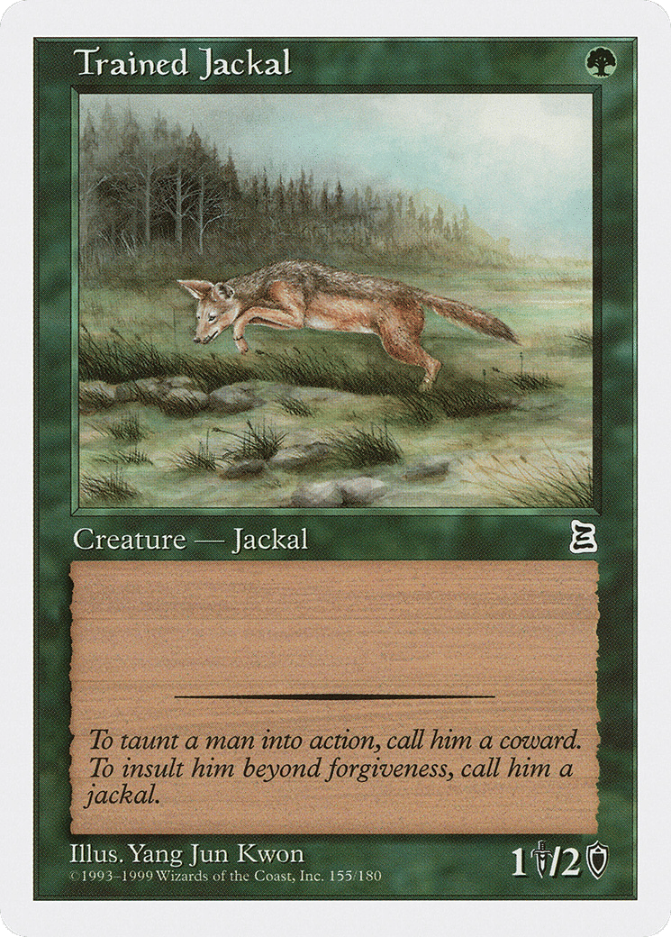 Trained Jackal — Portal Three Kingdoms — Magic: The Gathering
