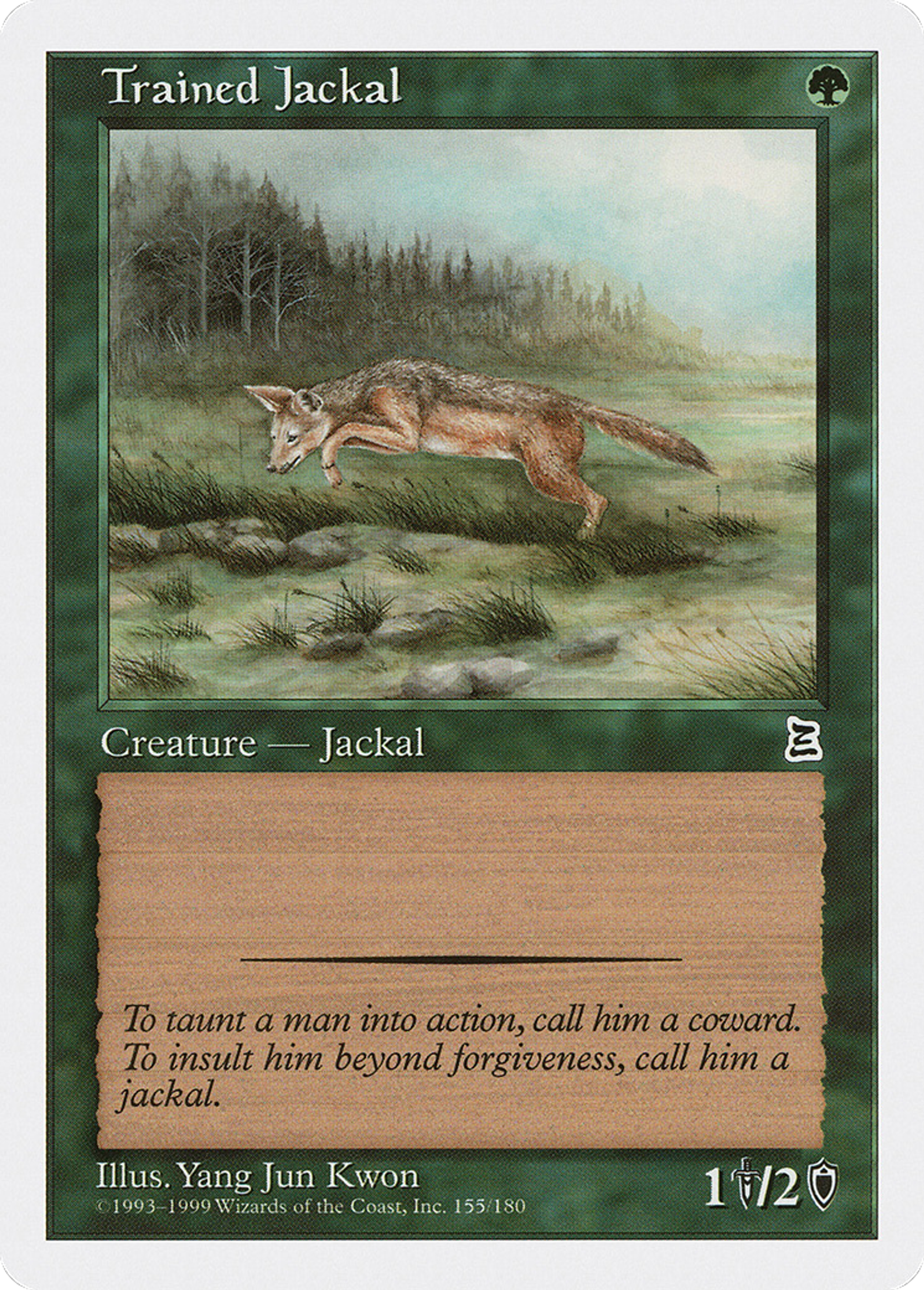 Trained Jackal — Portal Three Kingdoms — Magic: The Gathering