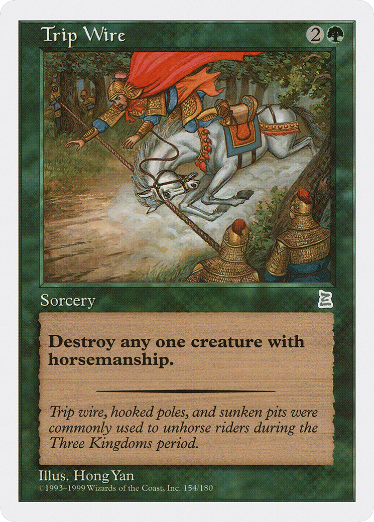Trip Wire — Portal Three Kingdoms — Magic: The Gathering