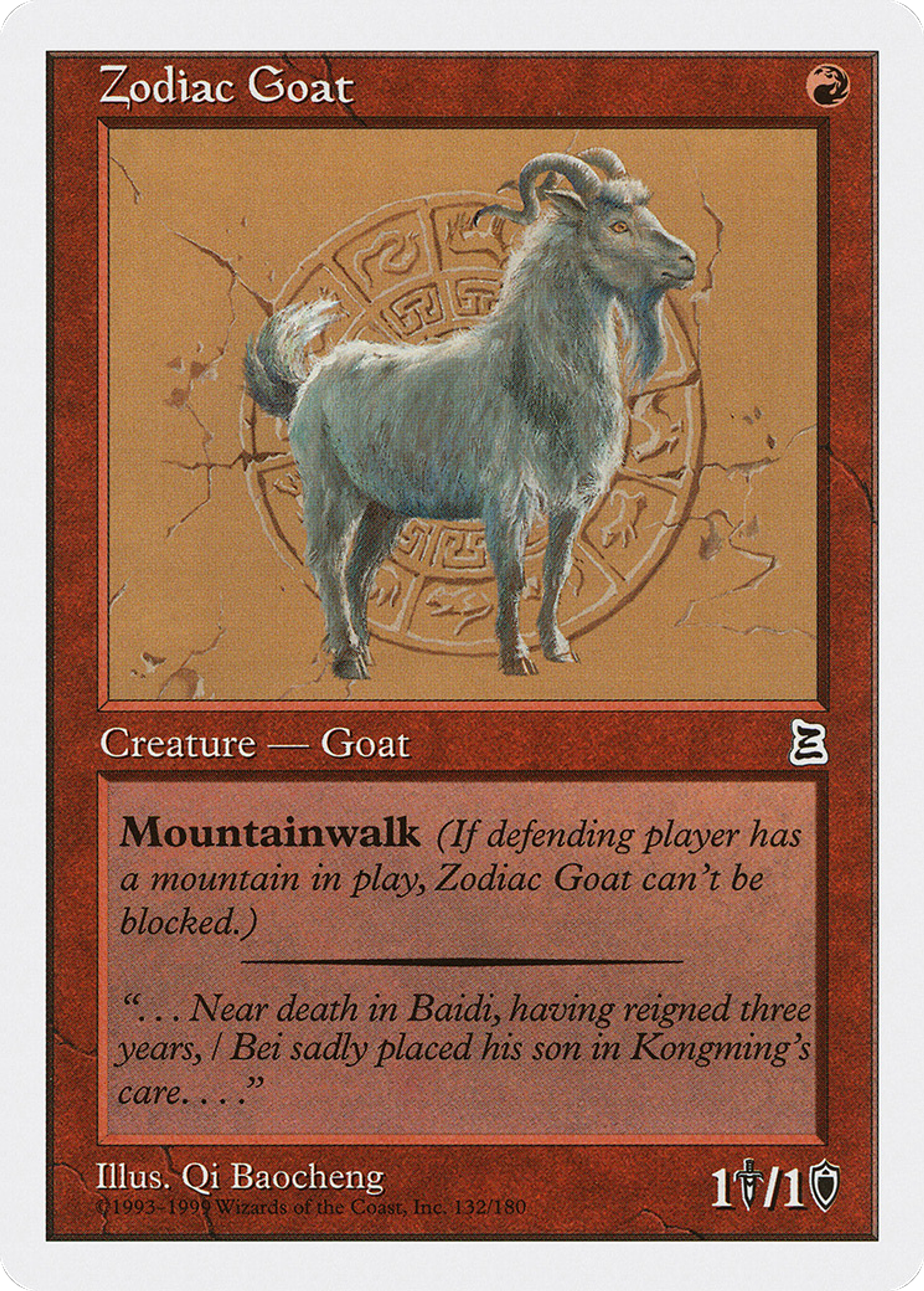 Zodiac Goat — Portal Three Kingdoms — Magic: The Gathering