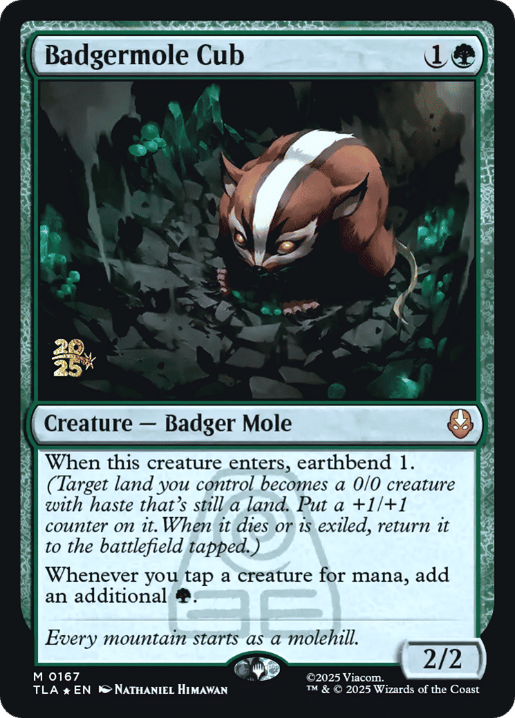 Badgermole Cub — Avatar: The Last Airbender Promos — Magic: The Gathering