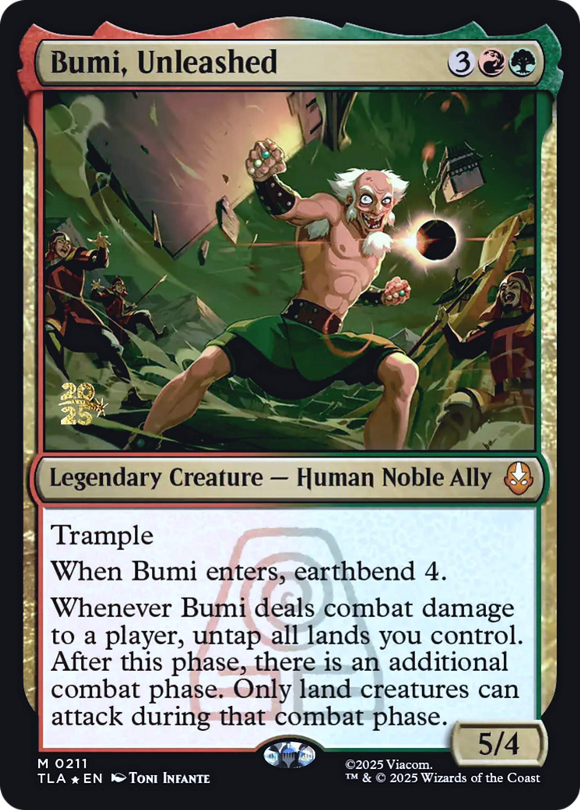 Bumi, Unleashed — Avatar: The Last Airbender Promos — Magic: The Gathering