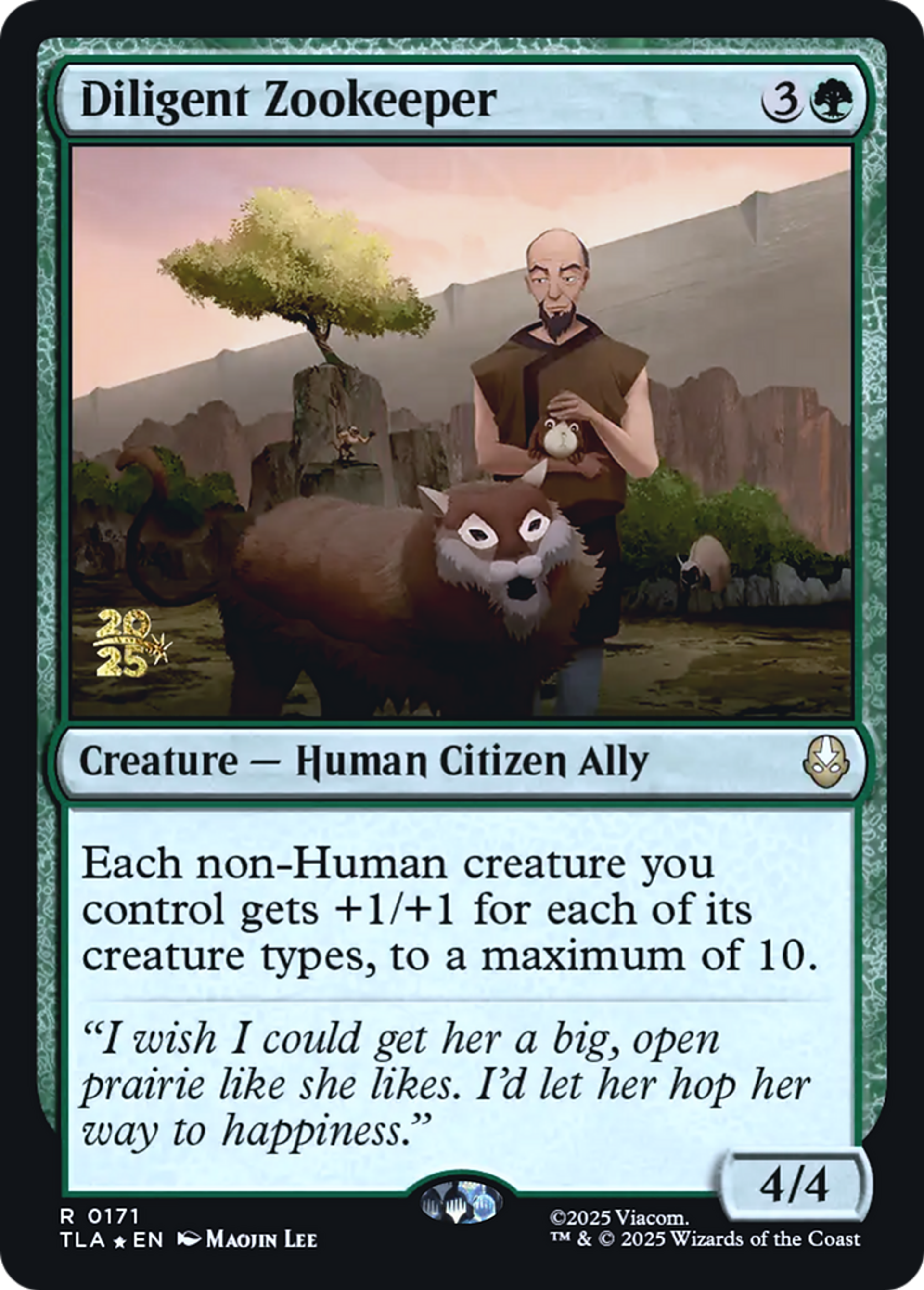 Diligent Zookeeper — Avatar: The Last Airbender Promos — Magic: The Gathering