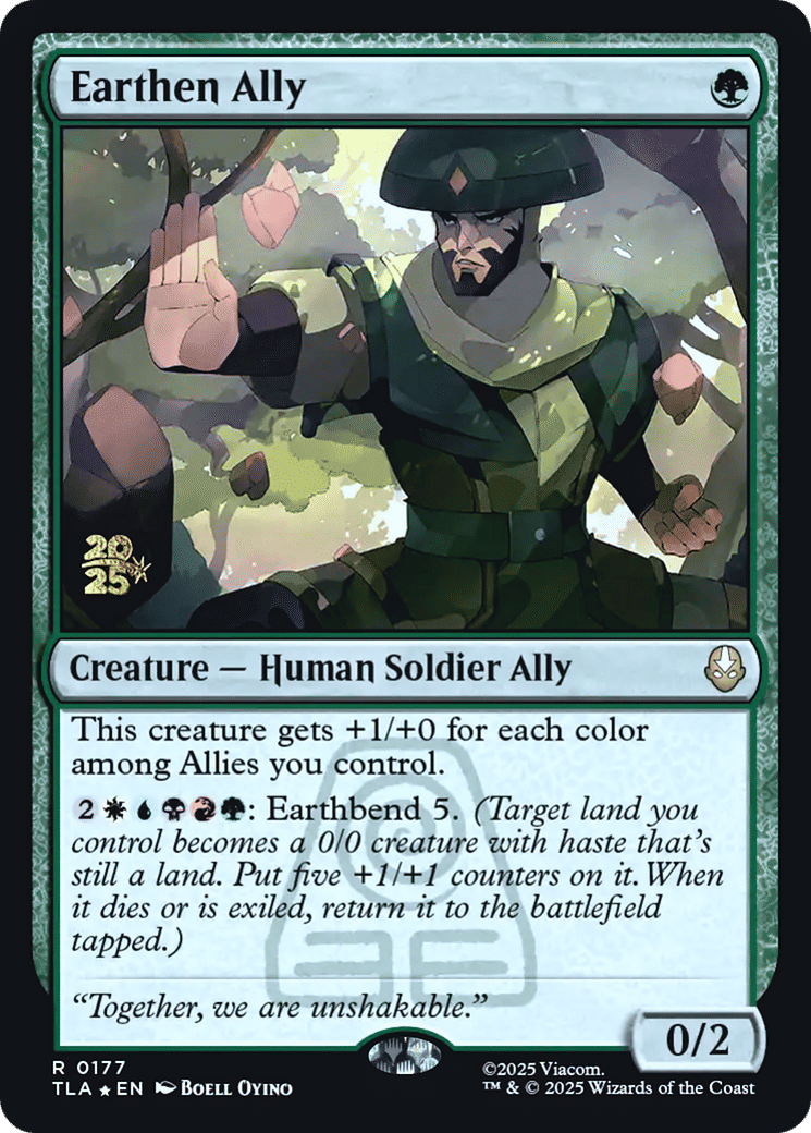 Earthen Ally — Avatar: The Last Airbender Promos — Magic: The Gathering