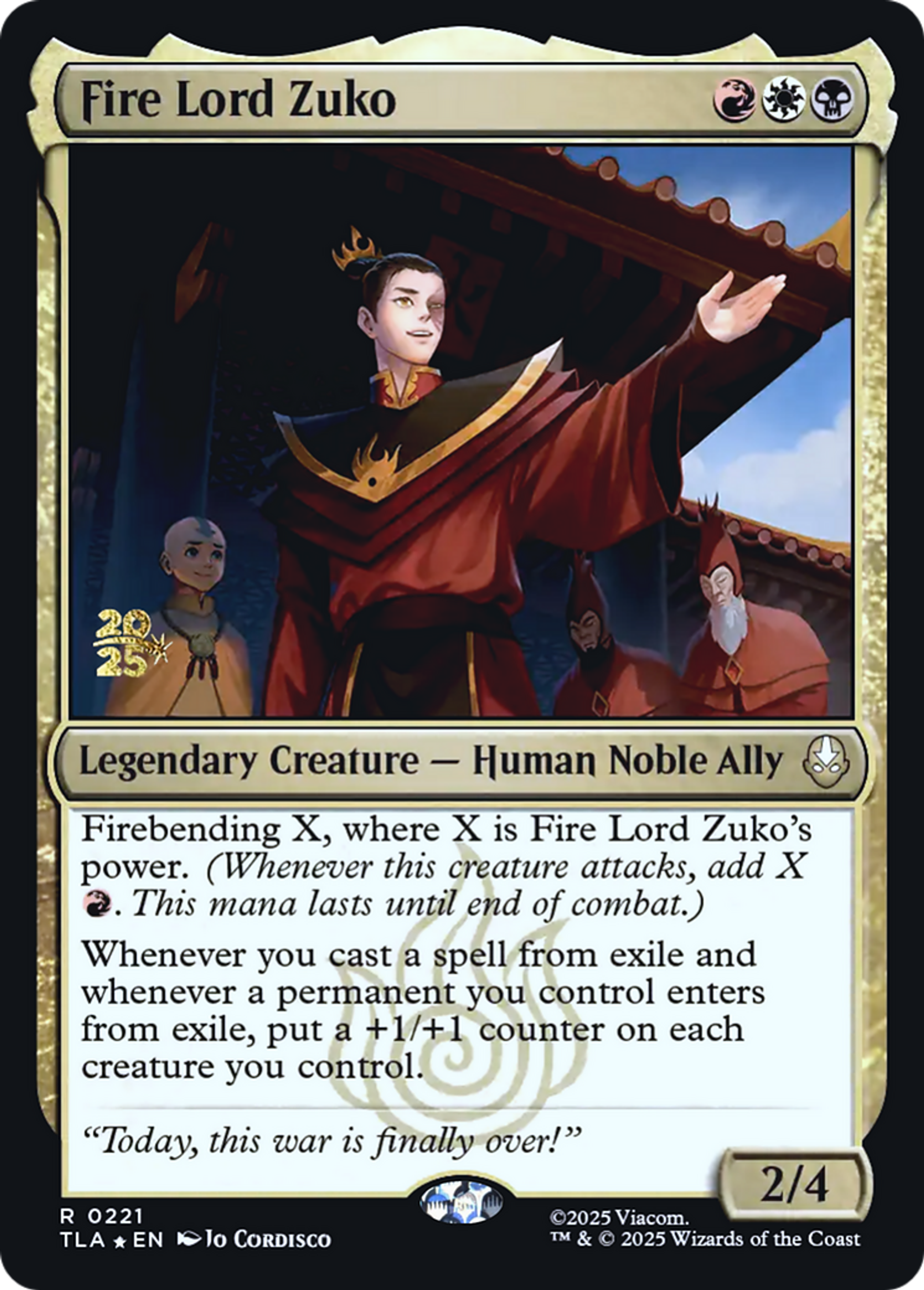 Fire Lord Zuko — Avatar: The Last Airbender Promos — Magic: The Gathering