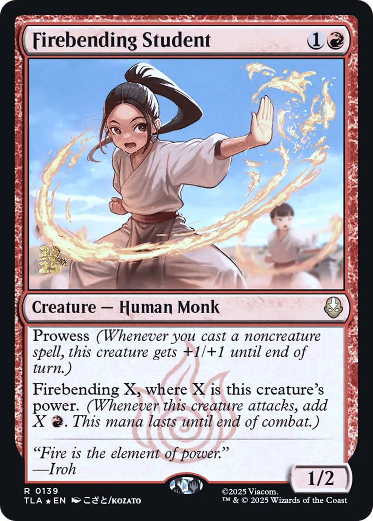 Firebending Student — Avatar: The Last Airbender Promos — Magic: The Gathering