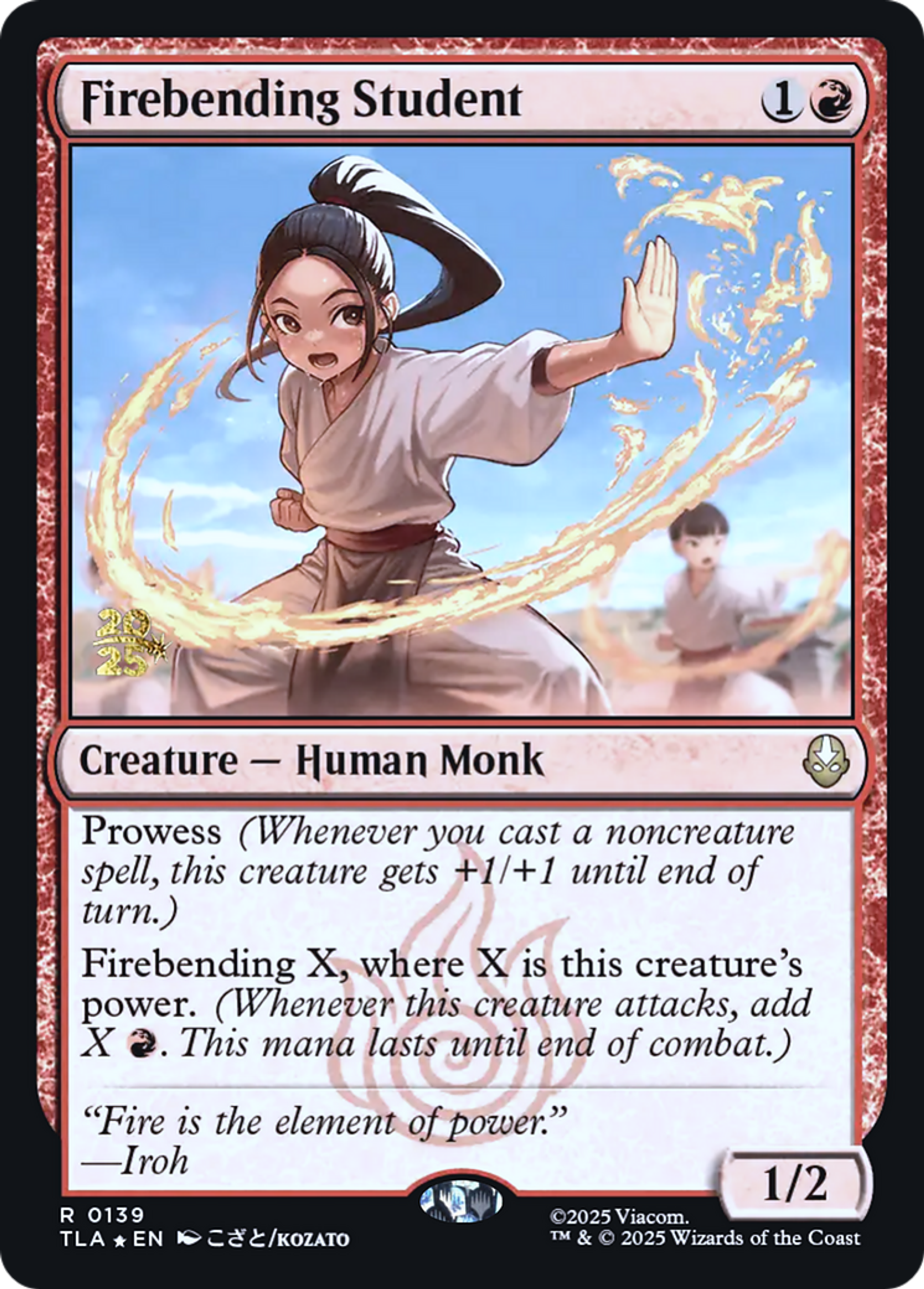 Firebending Student — Avatar: The Last Airbender Promos — Magic: The Gathering