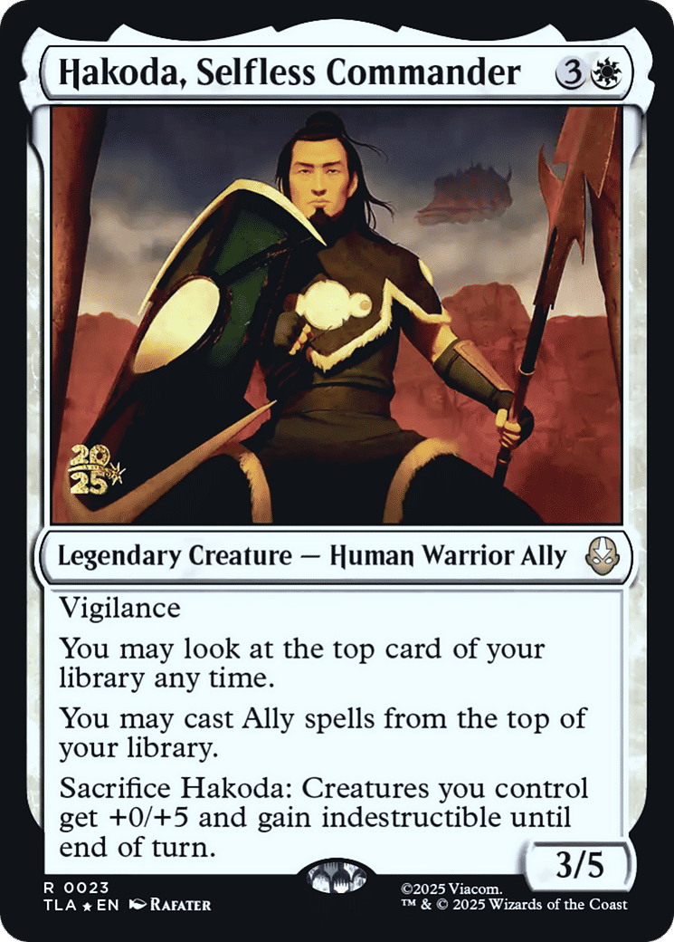 Hakoda, Selfless Commander — Avatar: The Last Airbender Promos — Magic: The Gathering