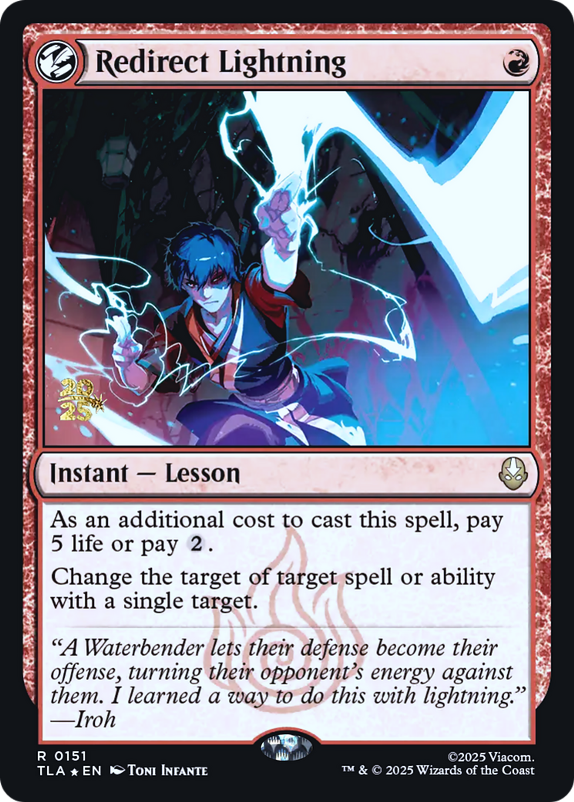 Redirect Lightning — Avatar: The Last Airbender Promos — Magic: The Gathering