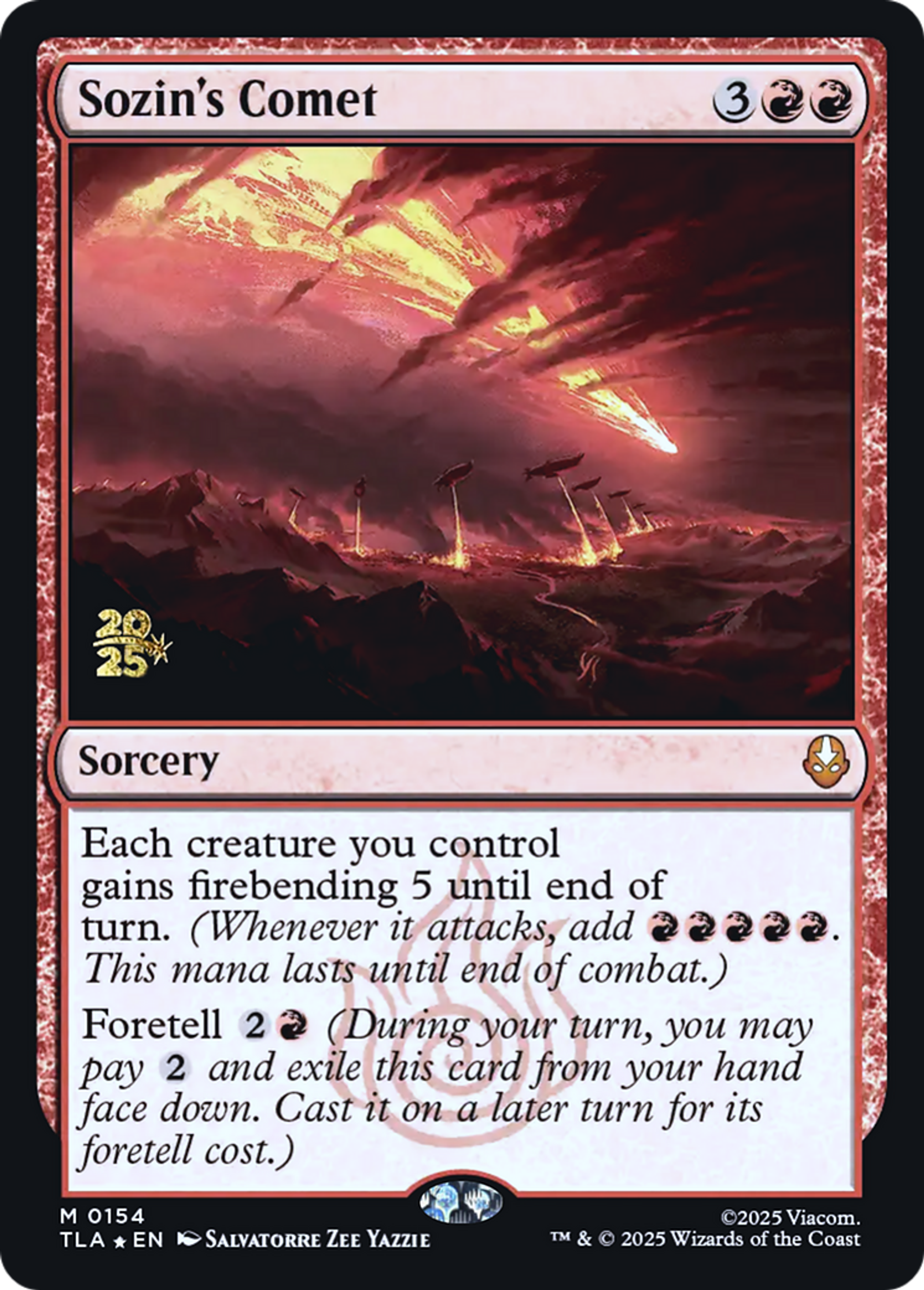 Sozin's Comet — Avatar: The Last Airbender Promos — Magic: The Gathering