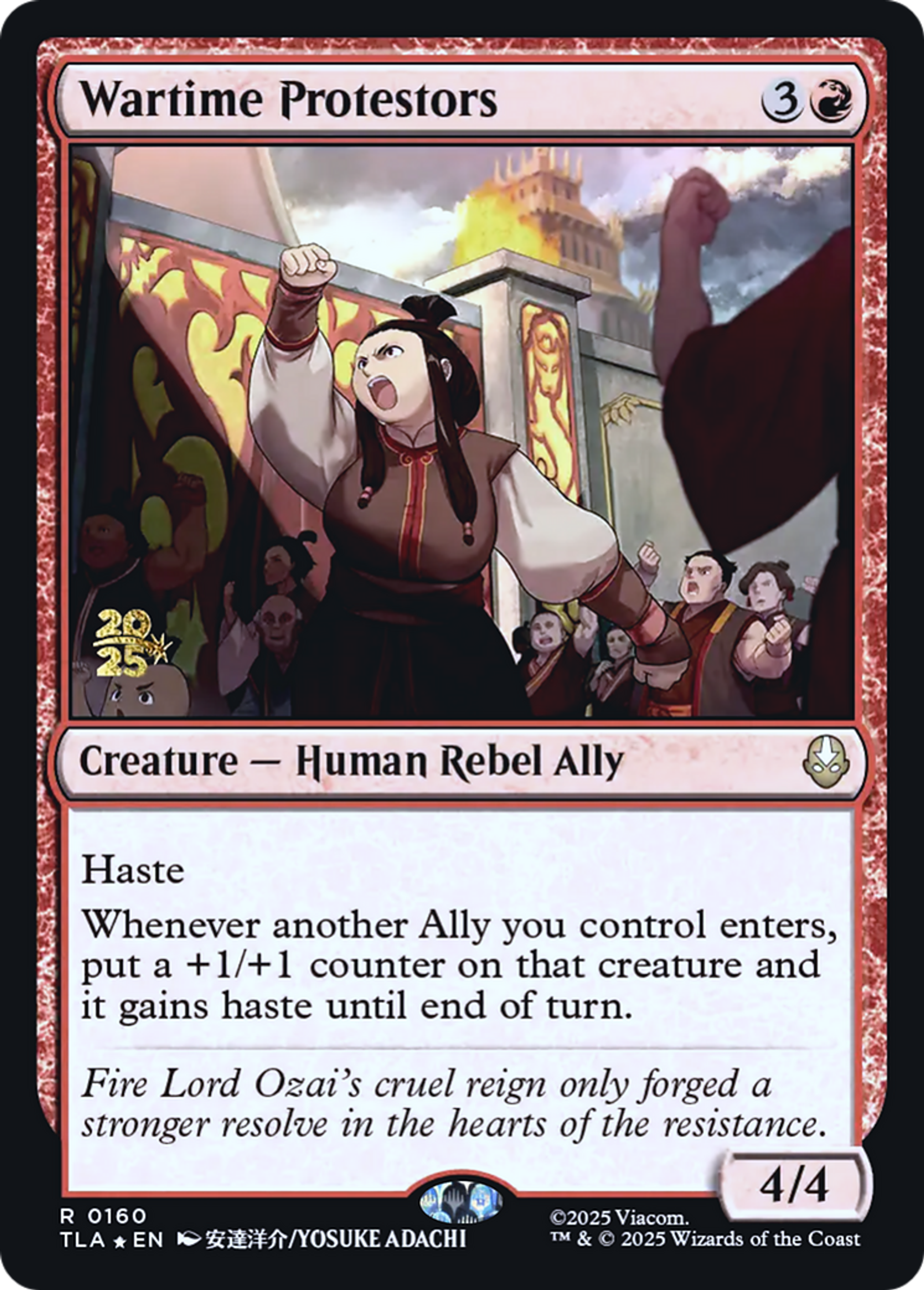 Wartime Protestors — Avatar: The Last Airbender Promos — Magic: The Gathering