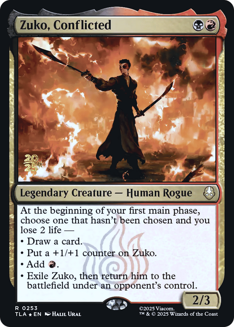 Zuko, tiraillé — Avatar: The Last Airbender Promos — Magic: The Gathering
