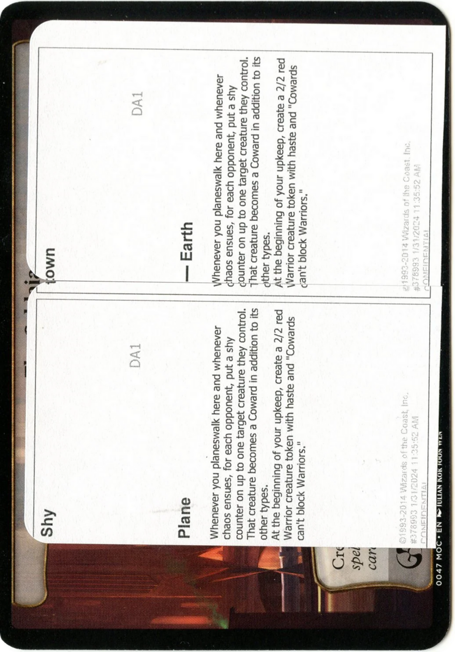 Single cards
