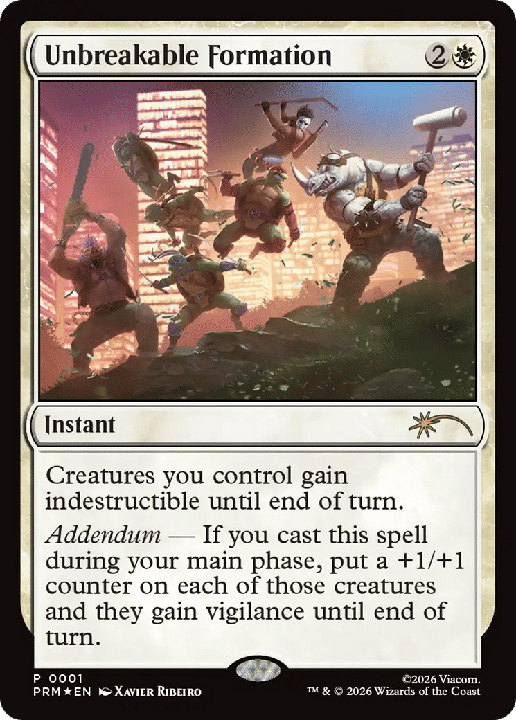 Unbreakable Formation — URL/Convention Promos — Magic: The Gathering