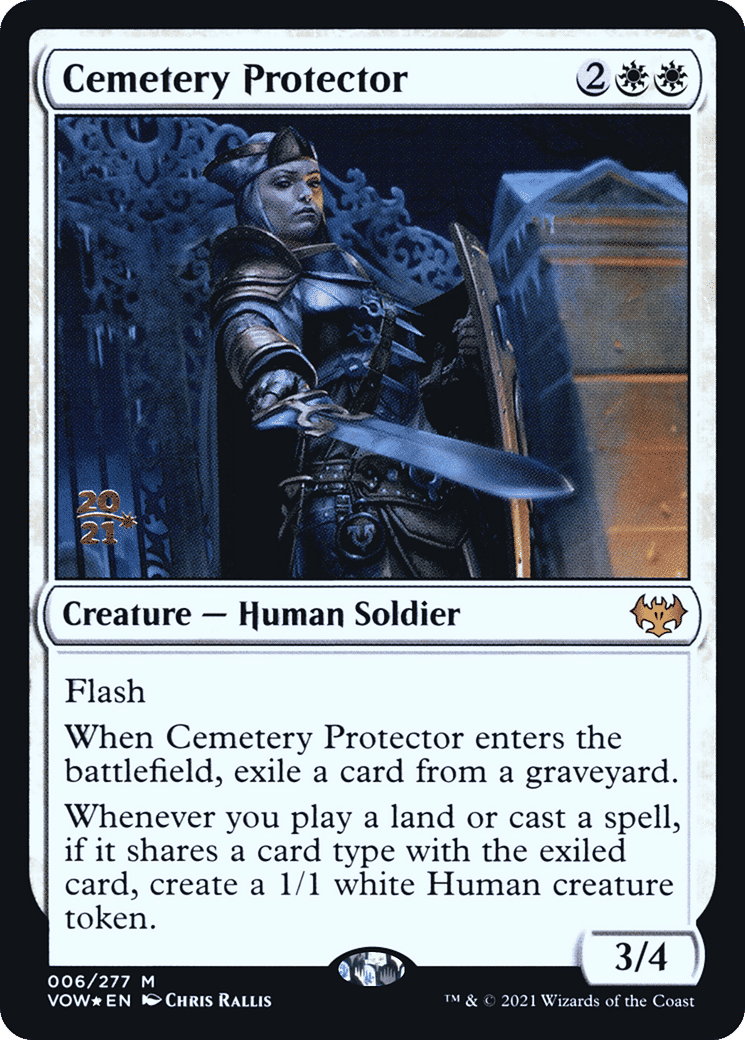 Protectrice du cimetière from Innistrad: Crimson Vow Promos - Magic: The Gathering