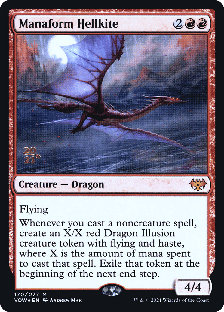 Manaform Hellkite — Innistrad: Crimson Vow Promos — Magic: The Gathering
