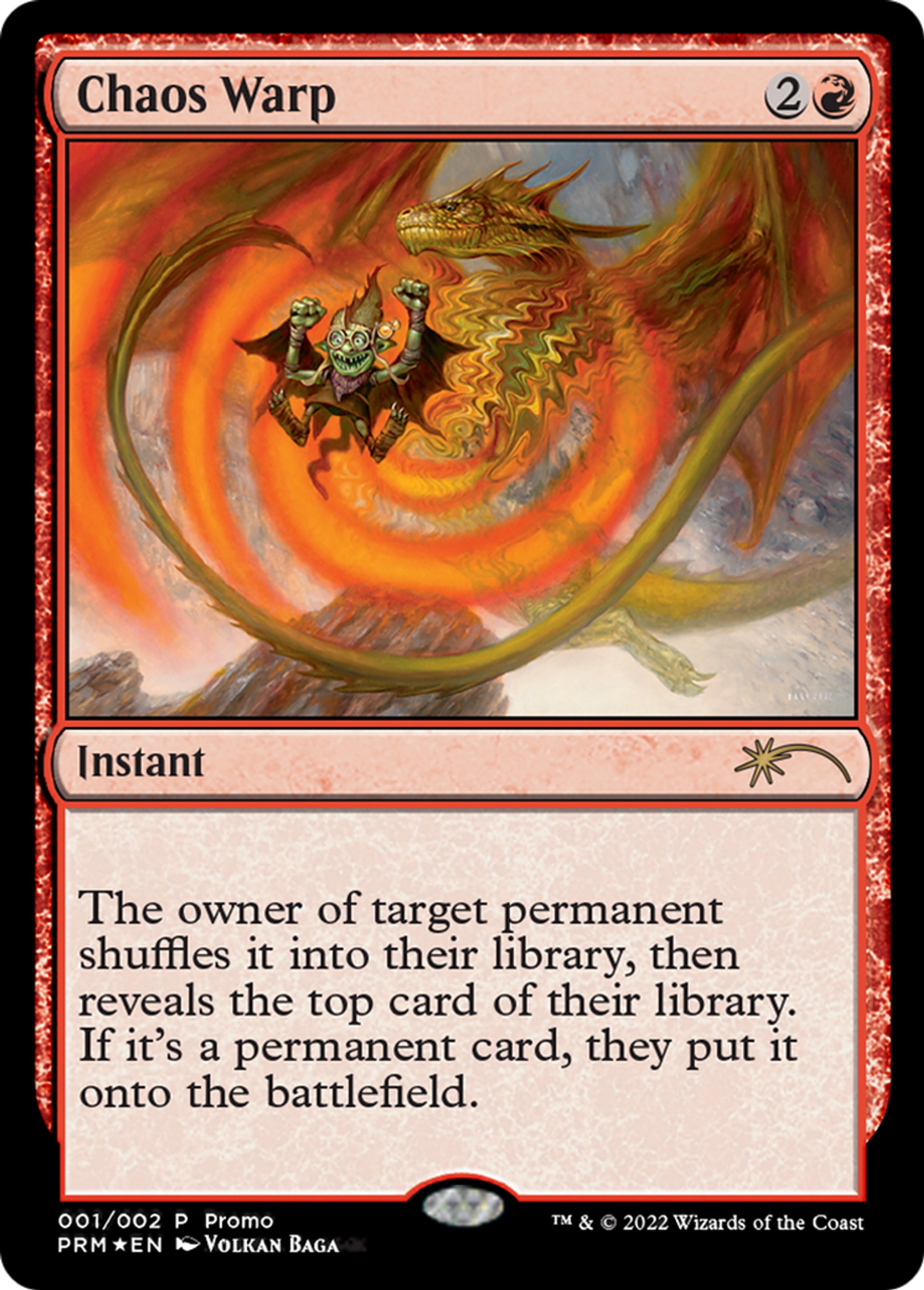 Chaos Warp — Wizards Play Network 2024 — Magic: The Gathering