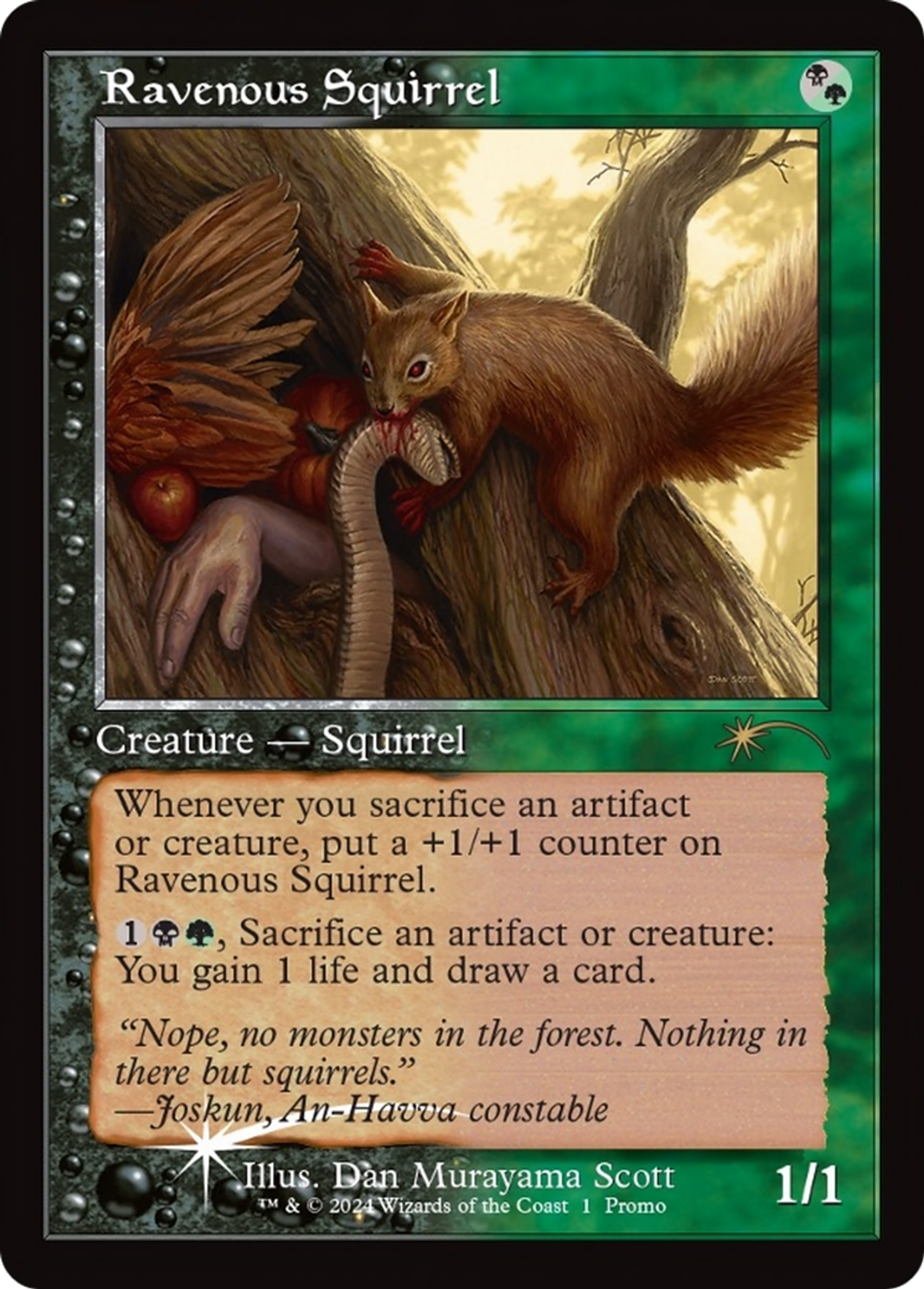 Écureuil affamé — Wizards Play Network 2024 — Magic: The Gathering