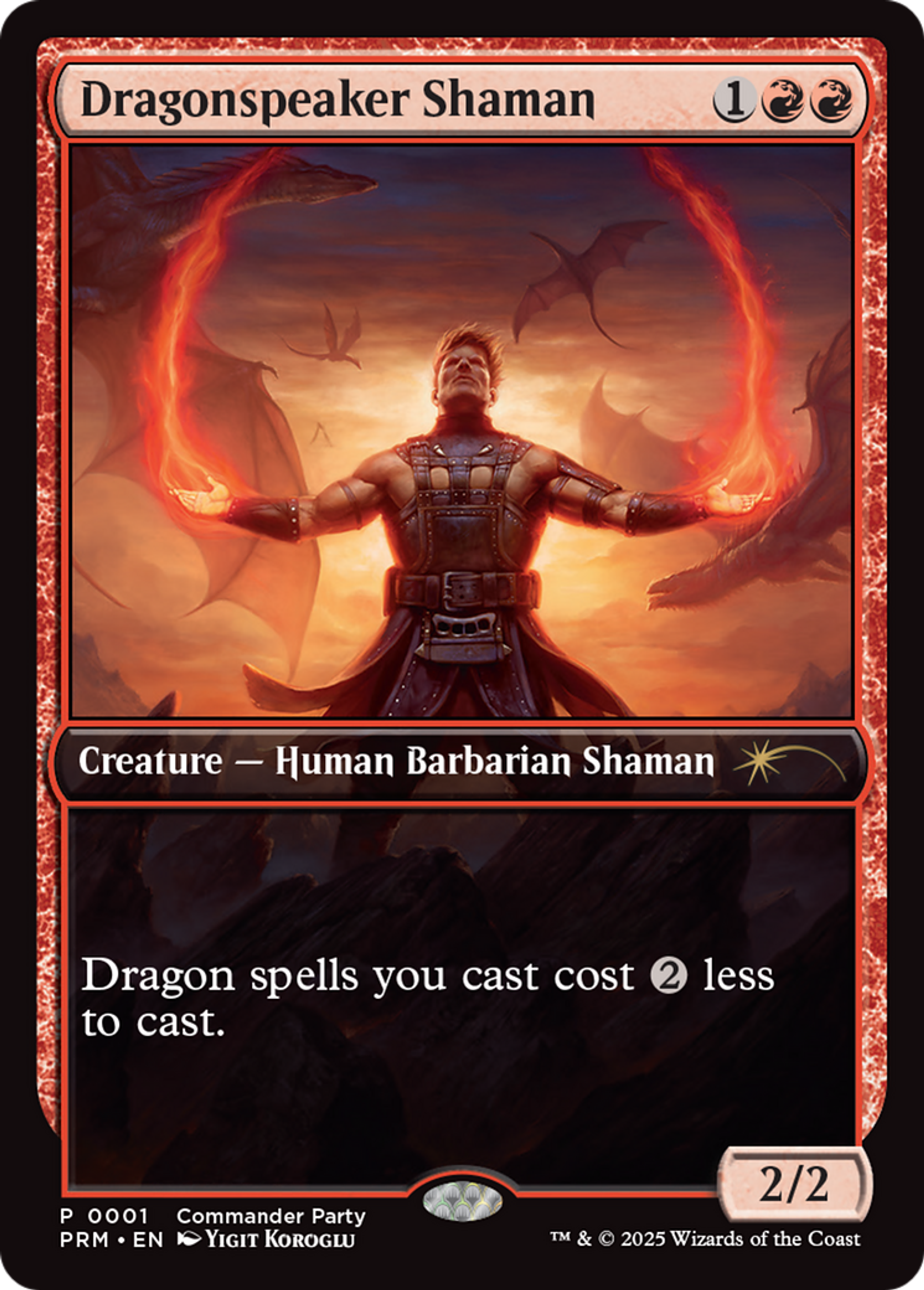 Dragonspeaker Shaman — Wizards Play Network 2025 — Magic: The Gathering