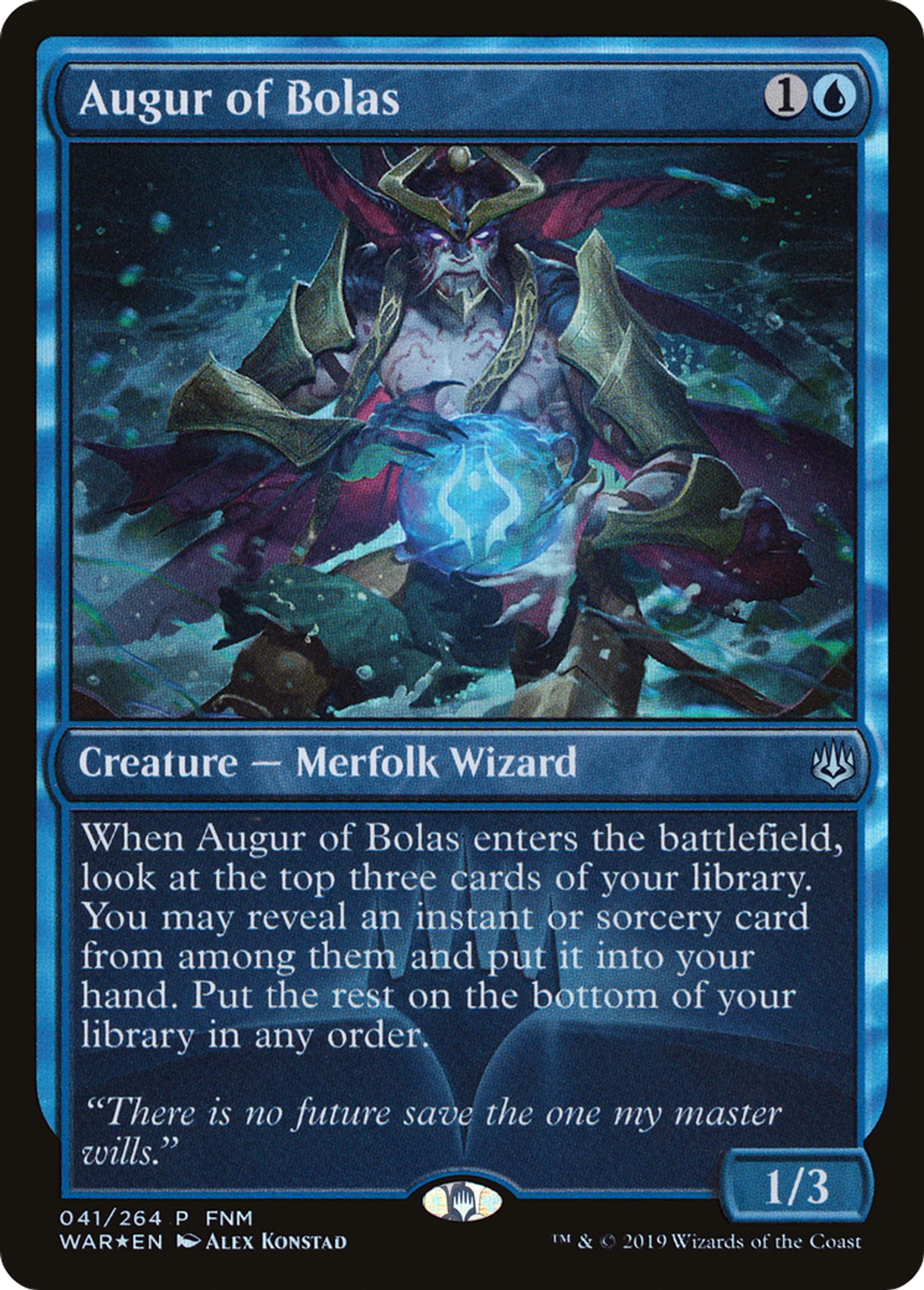Augur of Bolas — War of the Spark Promos — Magic: The Gathering