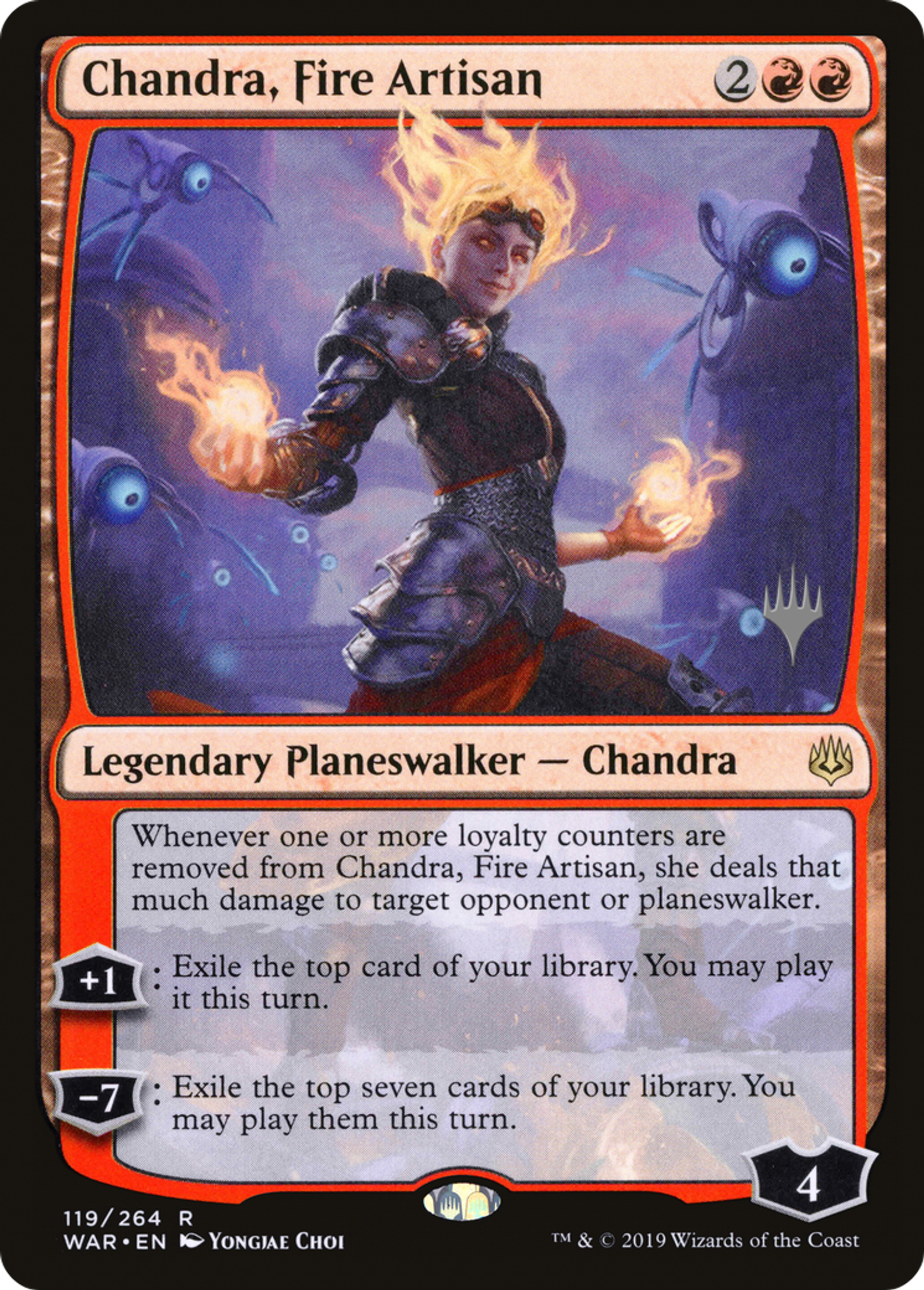 Chandra, Fire Artisan — War of the Spark Promos — Magic: The Gathering