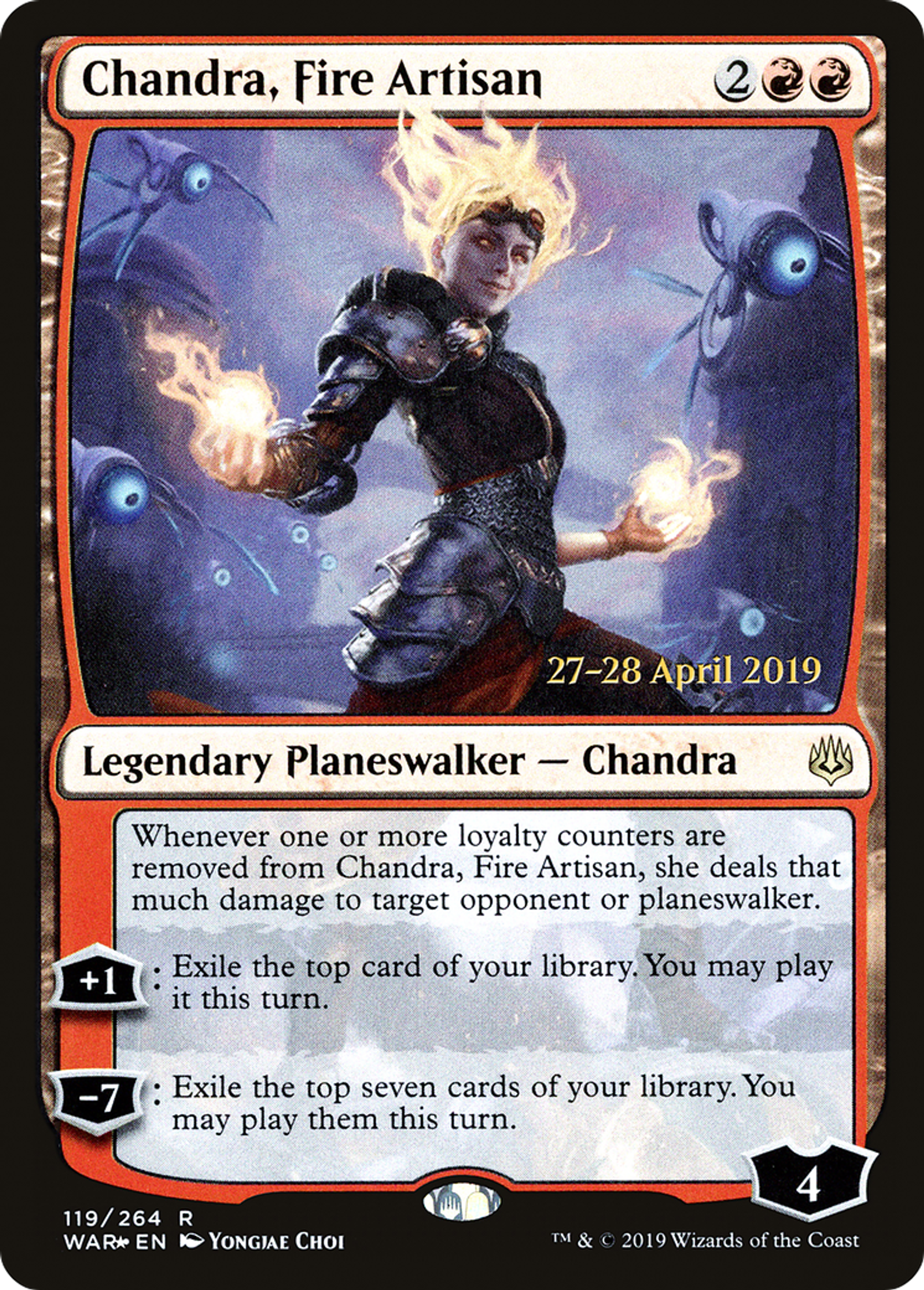 Chandra, Fire Artisan — War of the Spark Promos — Magic: The Gathering