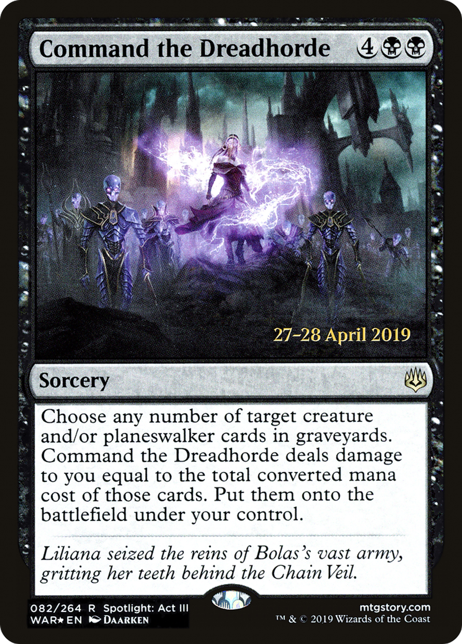 Command the Dreadhorde — War of the Spark Promos — Magic: The Gathering