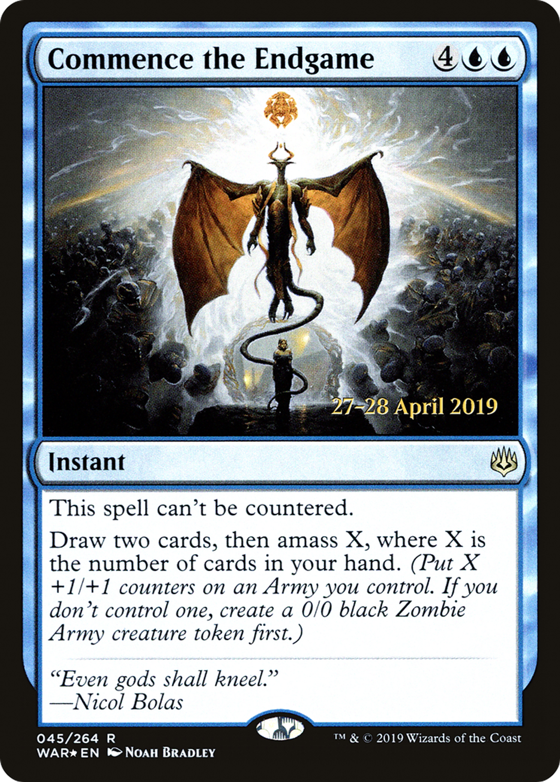 Commence the Endgame — War of the Spark Promos — Magic: The Gathering