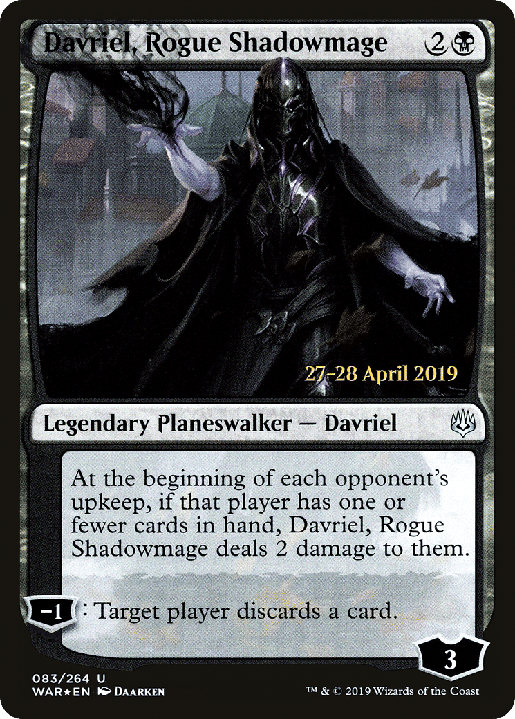 Davriel, Rogue Shadowmage — War of the Spark Promos — Magic: The Gathering