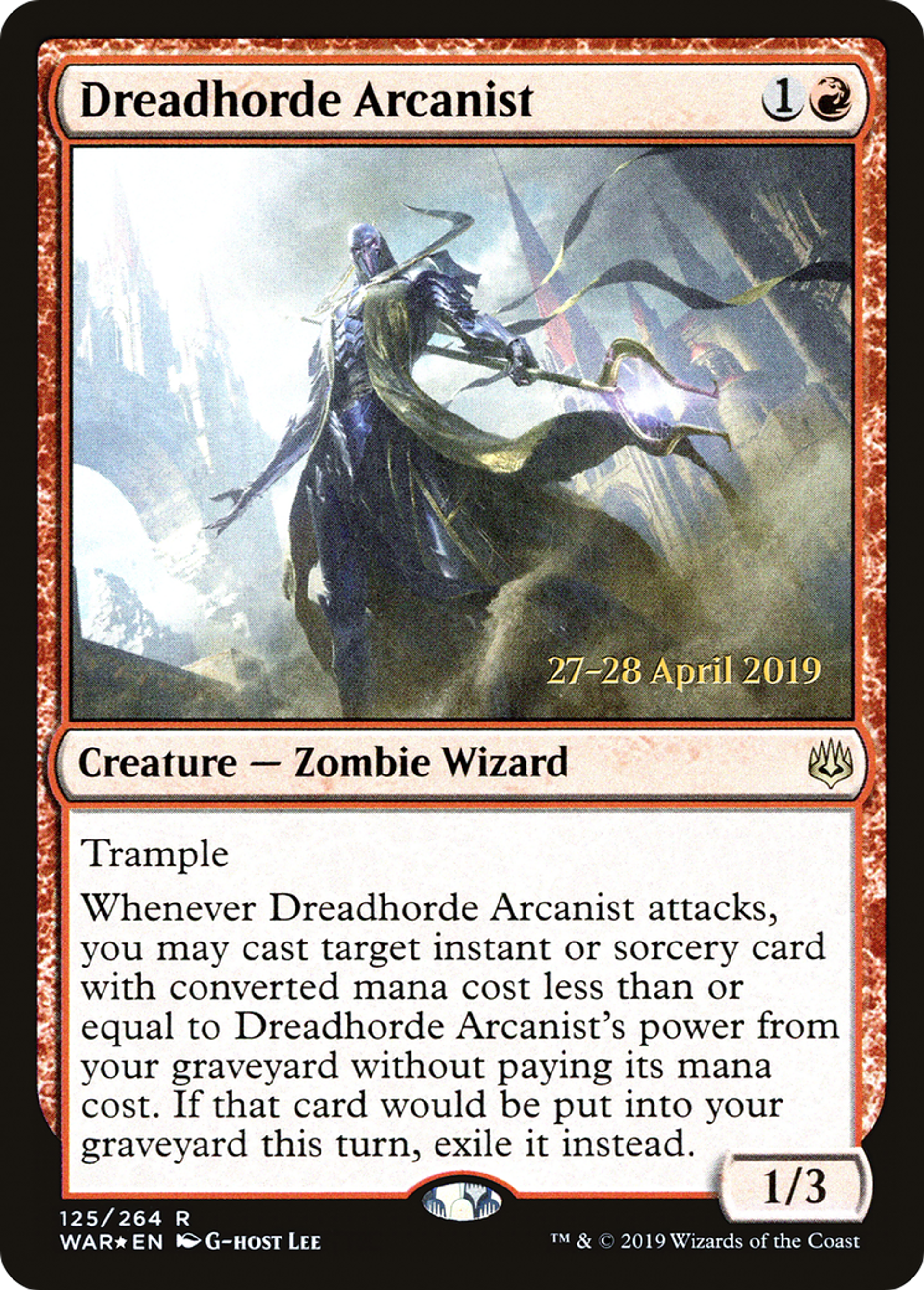 Dreadhorde Arcanist — War of the Spark Promos — Magic: The Gathering