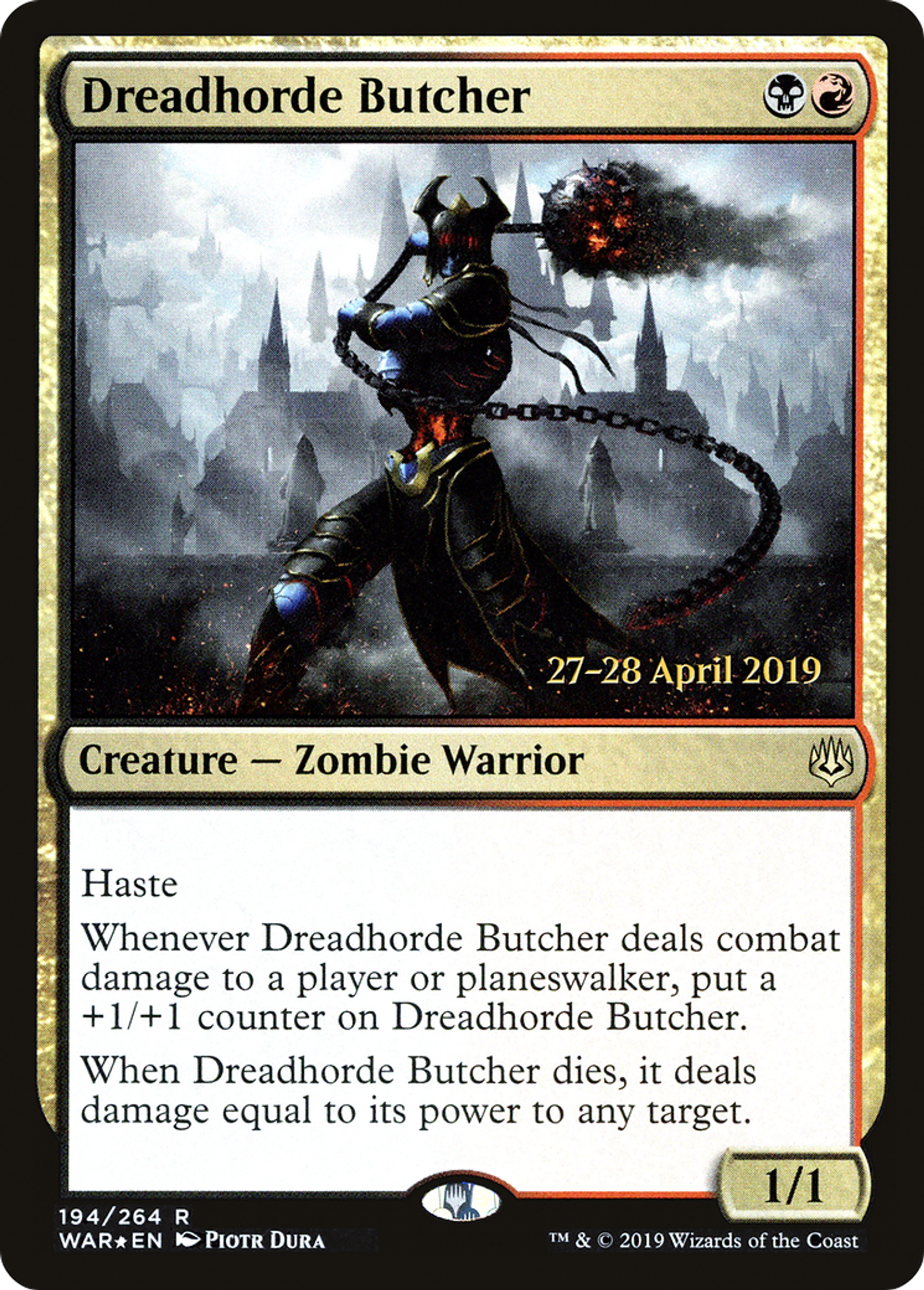 Dreadhorde Butcher — War of the Spark Promos — Magic: The Gathering
