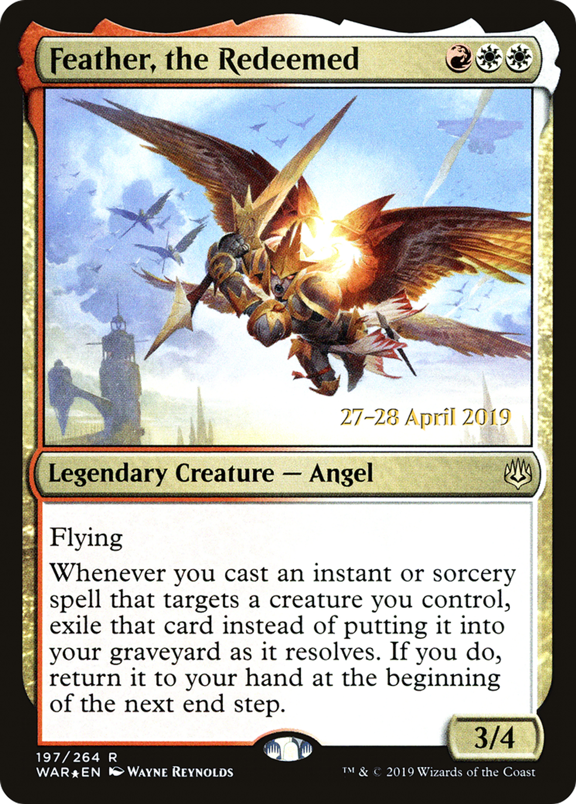 Feather, the Redeemed — War of the Spark Promos — Magic: The Gathering