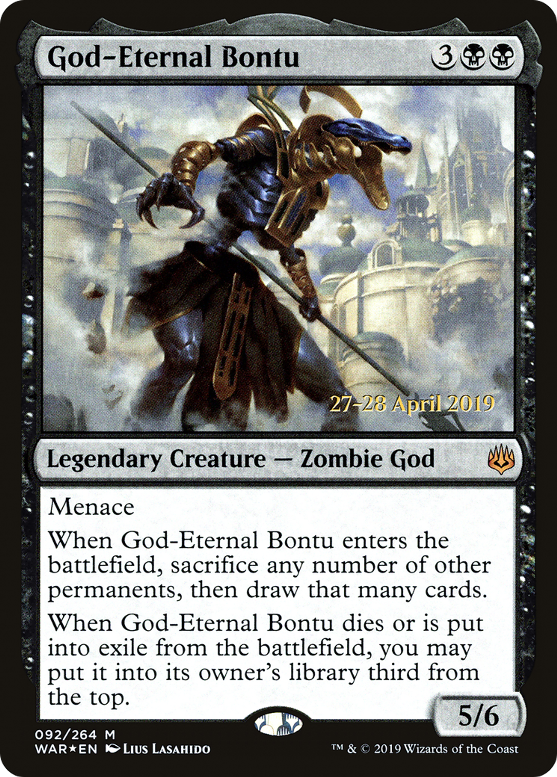 God-Eternal Bontu — War of the Spark Promos — Magic: The Gathering