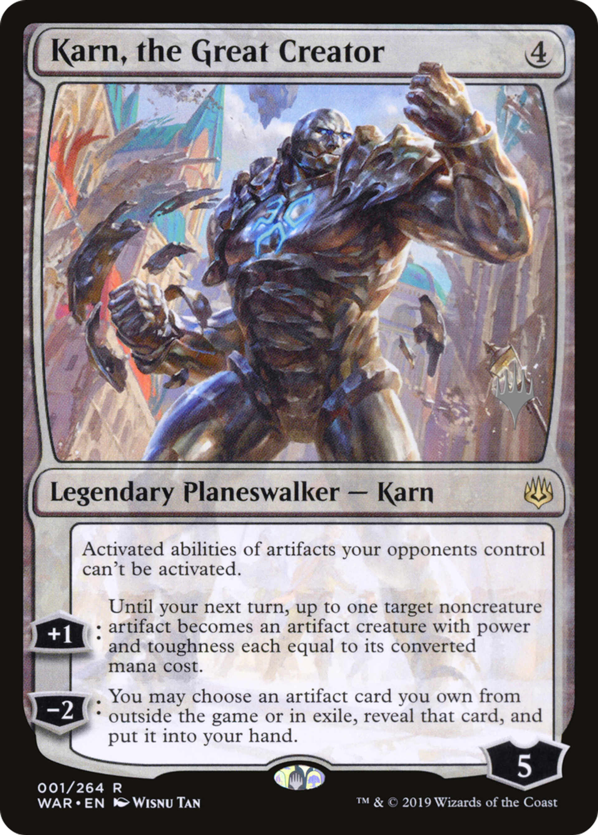Karn, the Great Creator — War of the Spark Promos — Magic: The Gathering