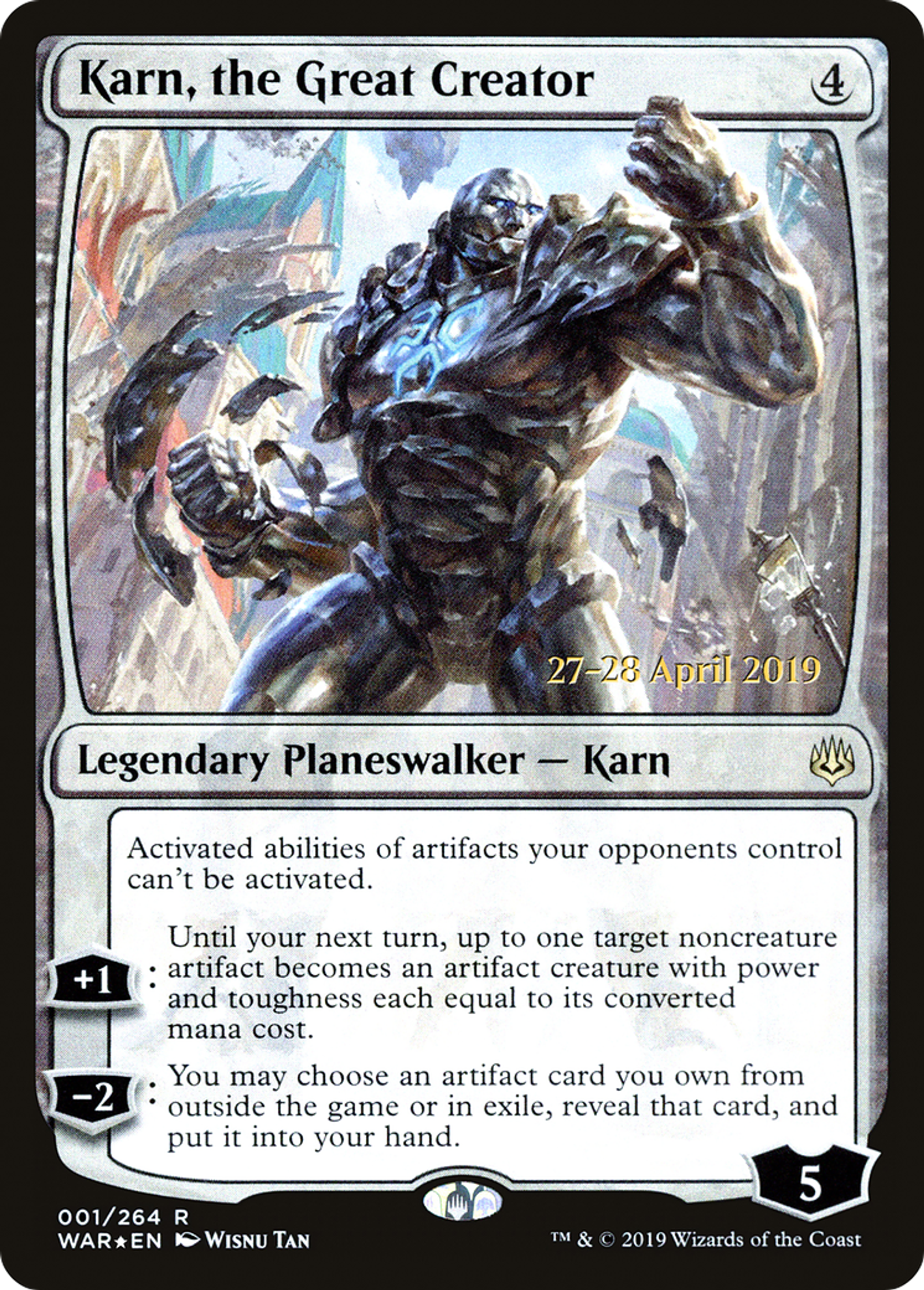 Karn, the Great Creator — War of the Spark Promos — Magic: The Gathering