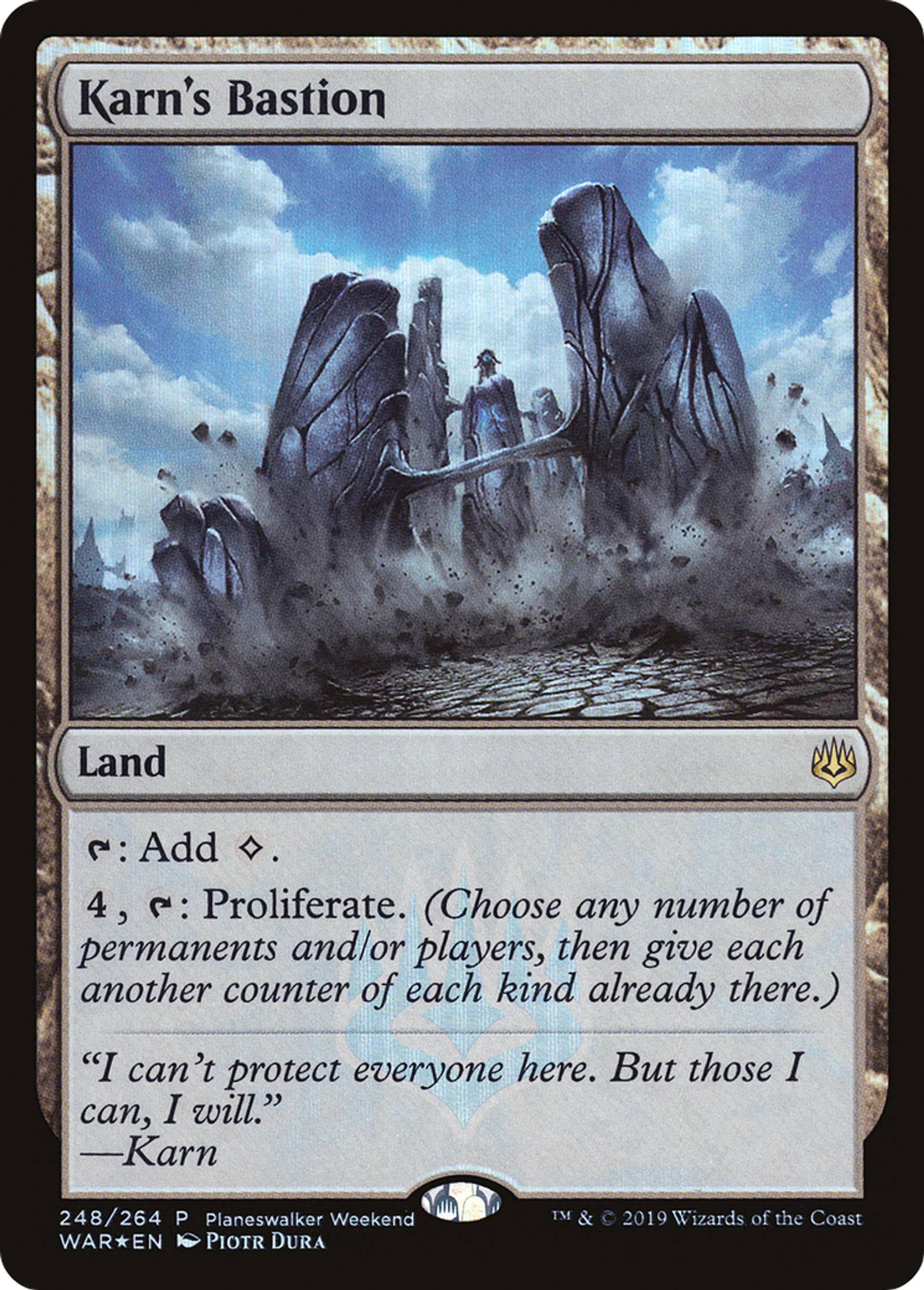 Bastion de Karn — War of the Spark Promos — Magic: The Gathering