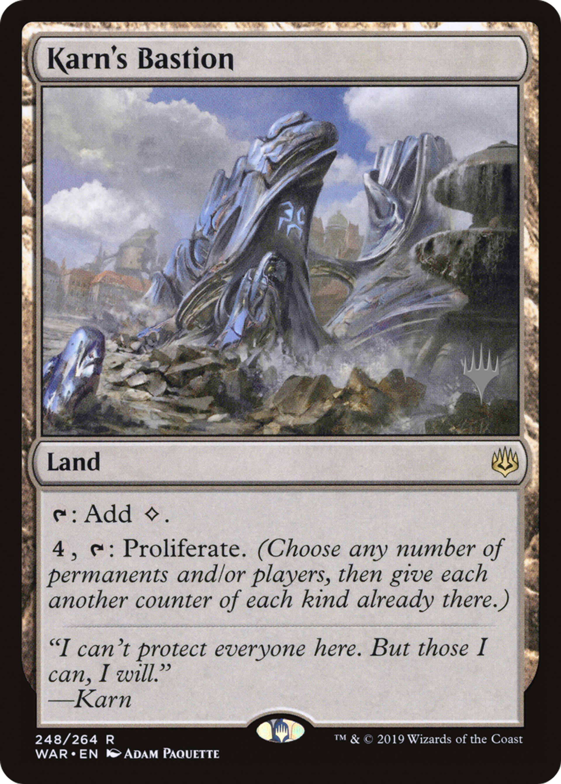 Karn's Bastion — War of the Spark Promos — Magic: The Gathering