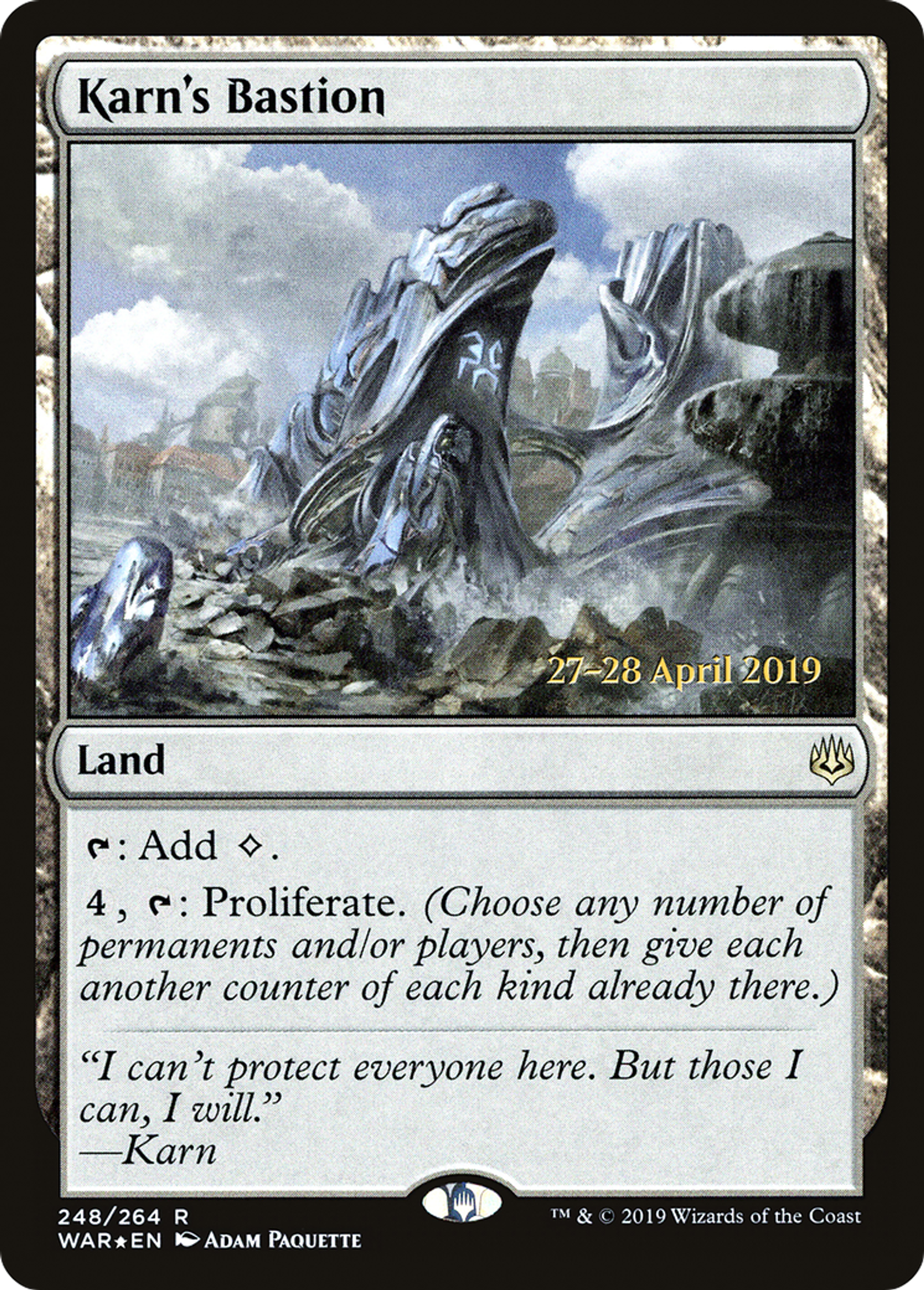 Karn's Bastion — War of the Spark Promos — Magic: The Gathering