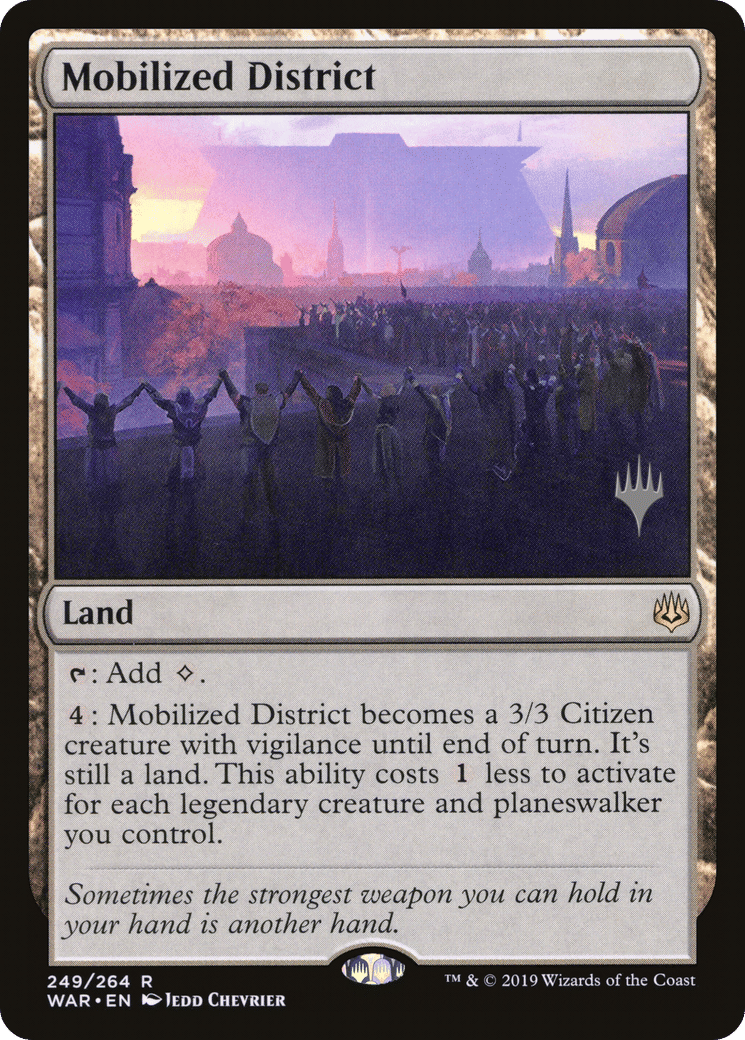 Mobilized District — War of the Spark Promos — Magic: The Gathering