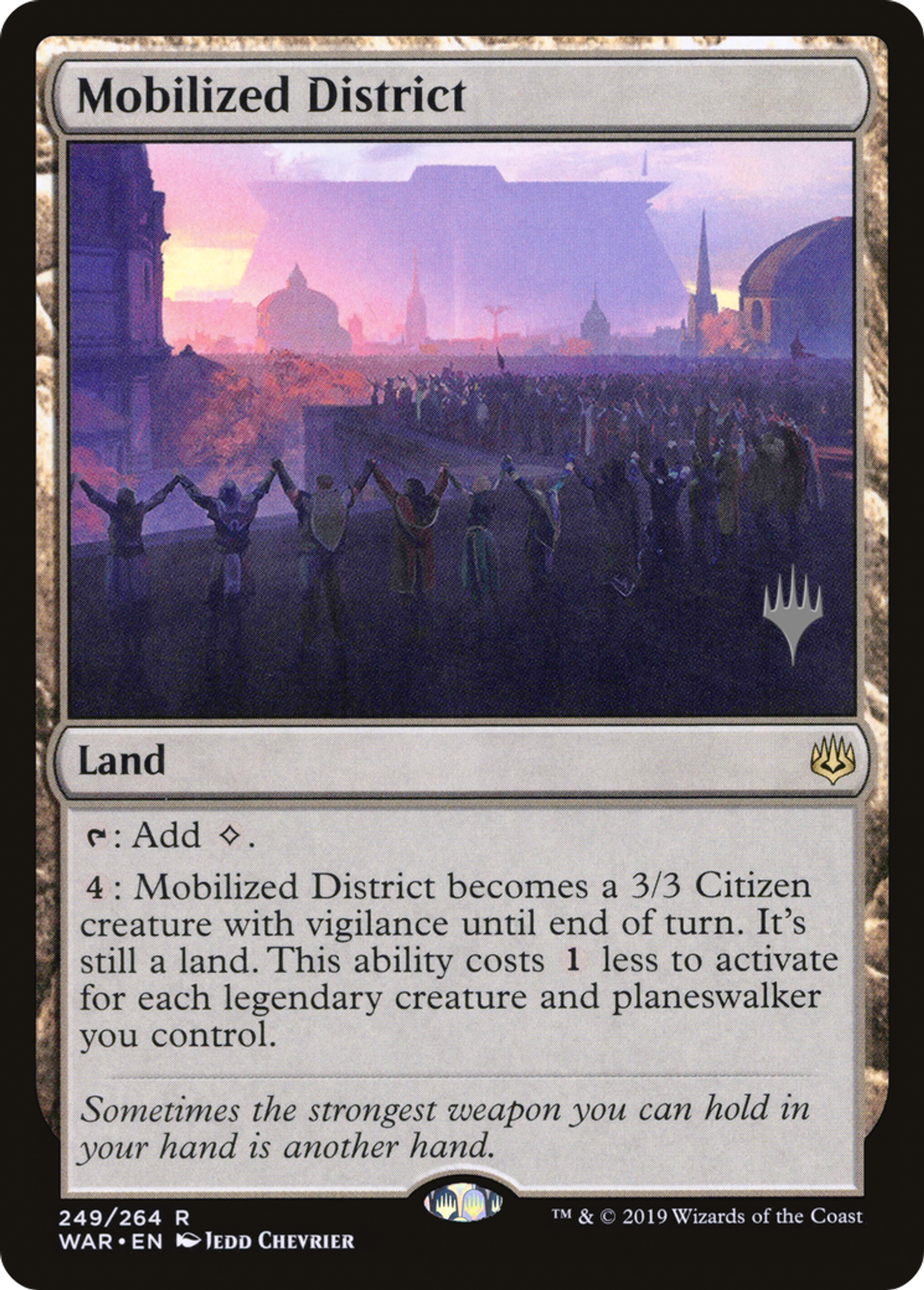 Mobilized District — War of the Spark Promos — Magic: The Gathering