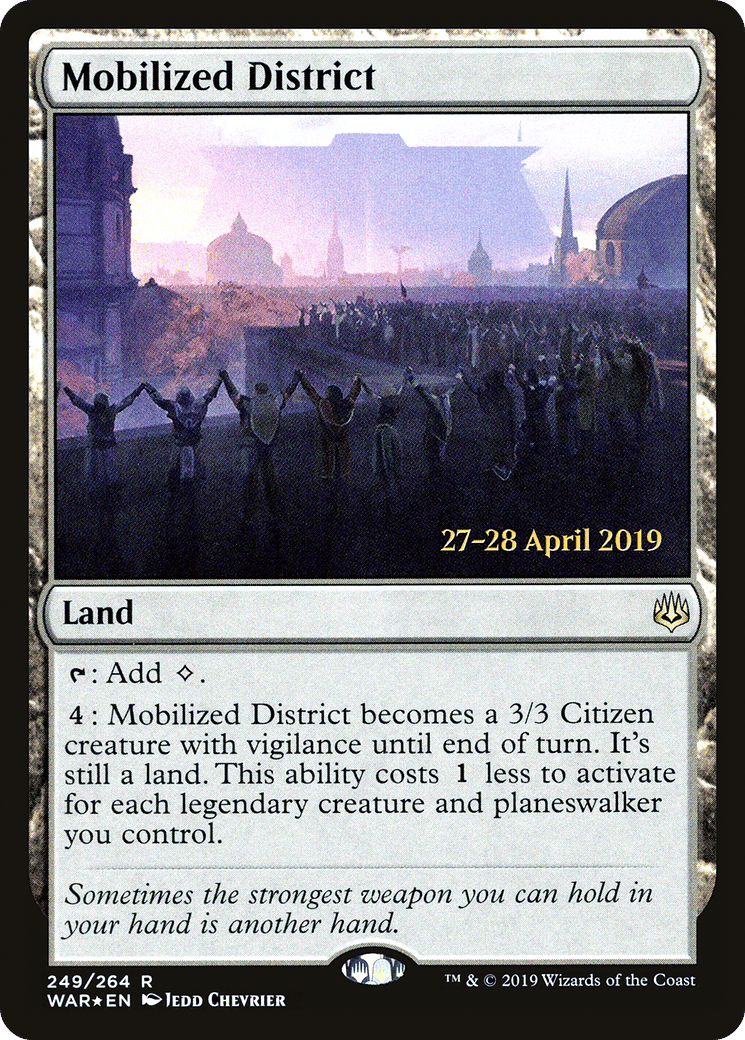 Mobilized District — War of the Spark Promos — Magic: The Gathering